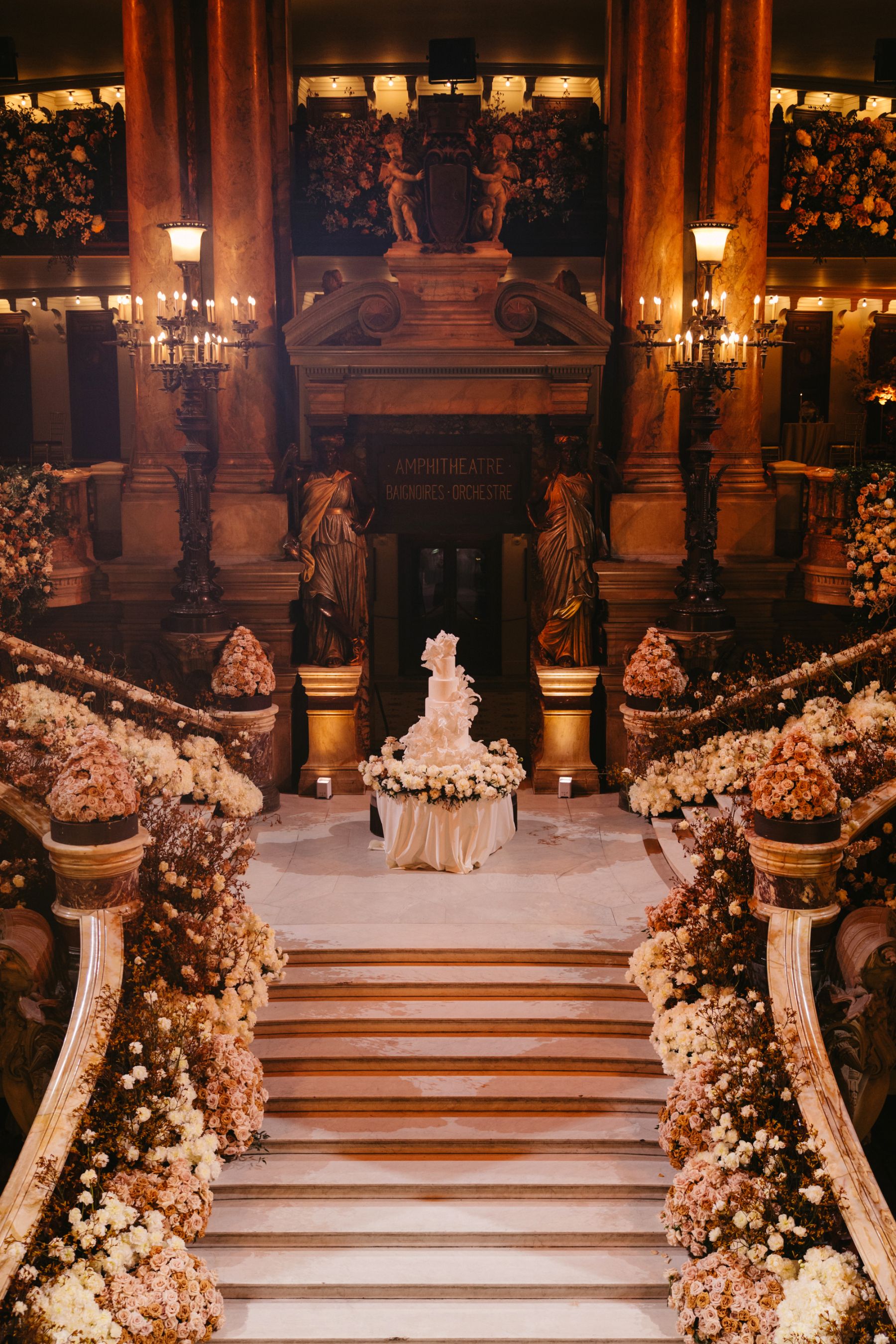 Love Takes Center Stage: Emilie and Ismail's Multimillion Wedding at Opéra Garnier photo
