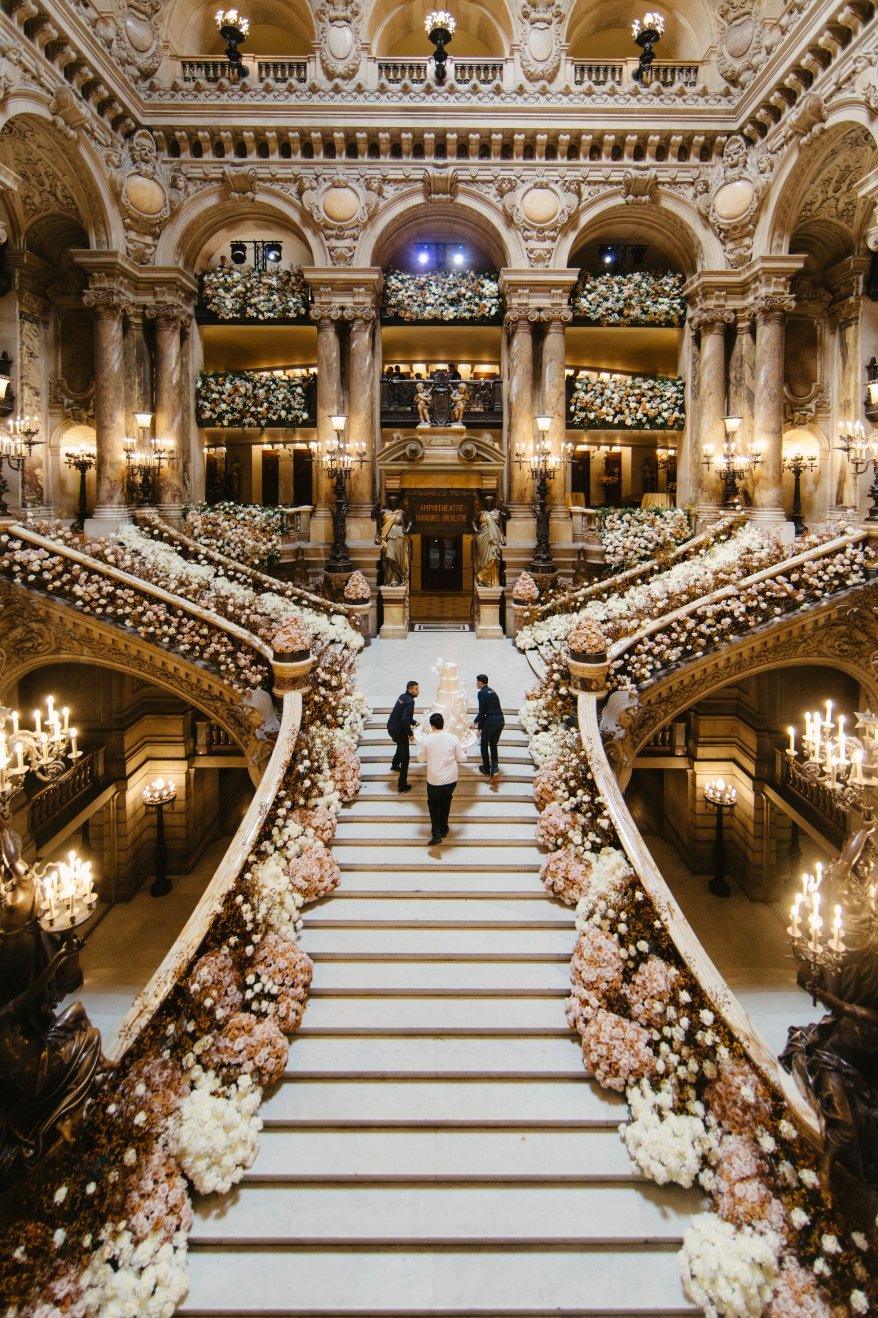Love Takes Center Stage: Emilie and Ismail's Multimillion Wedding at Opéra Garnier photo