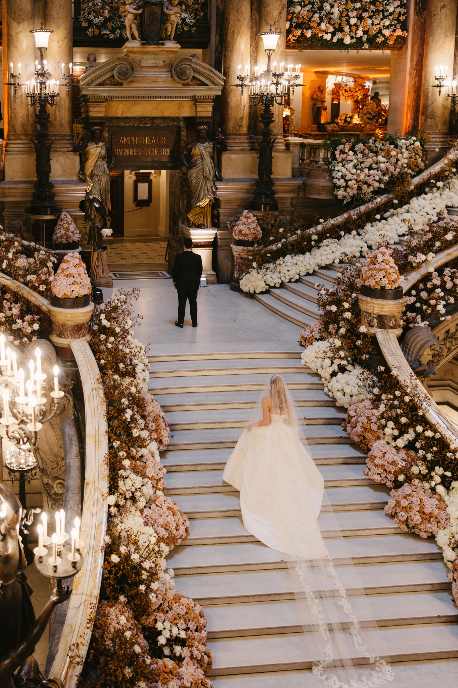 Love Takes Center Stage: Emilie and Ismail's Multimillion Wedding at Opéra Garnier photo