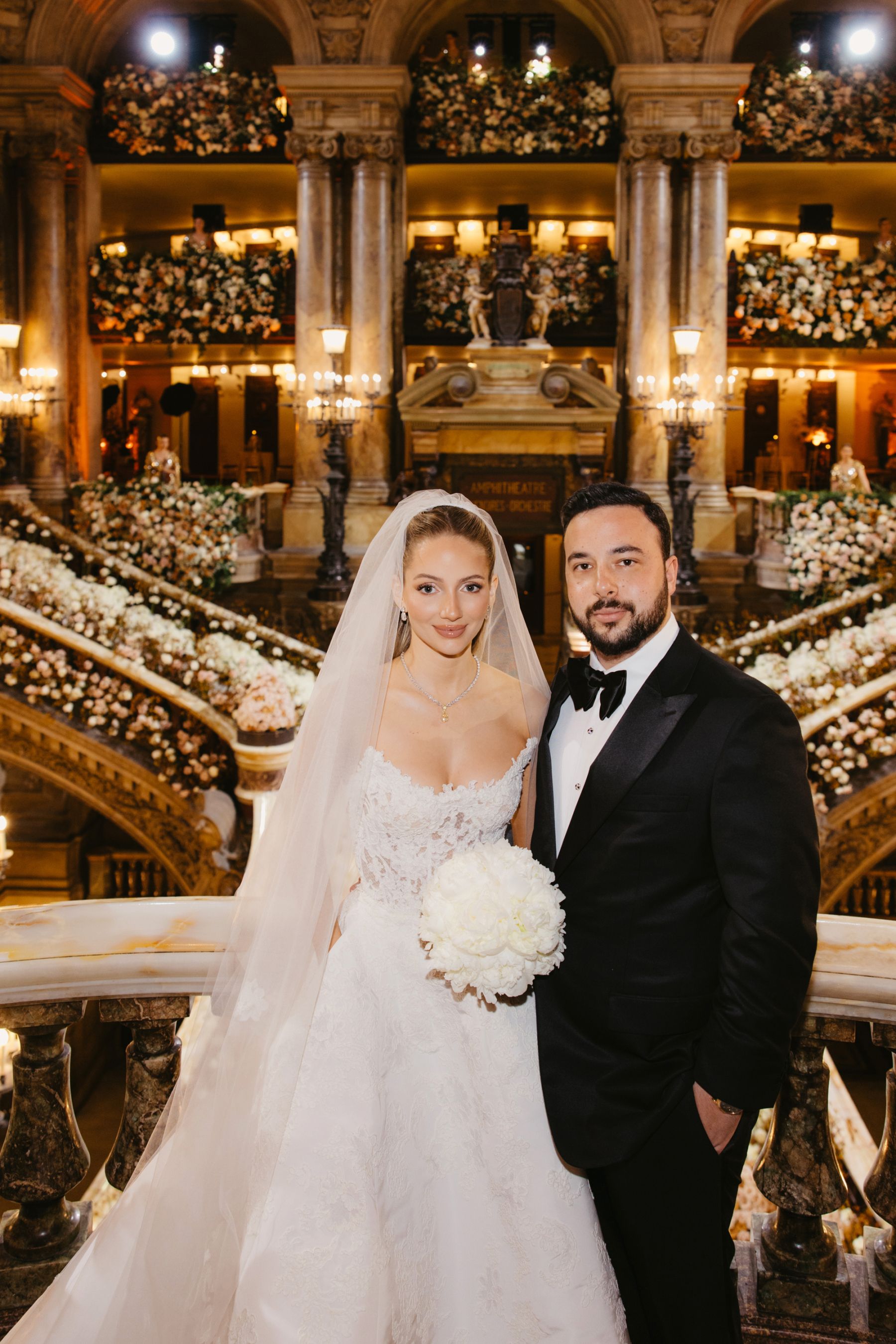Love Takes Center Stage: Emilie and Ismail's Multimillion Wedding at Opéra Garnier photo