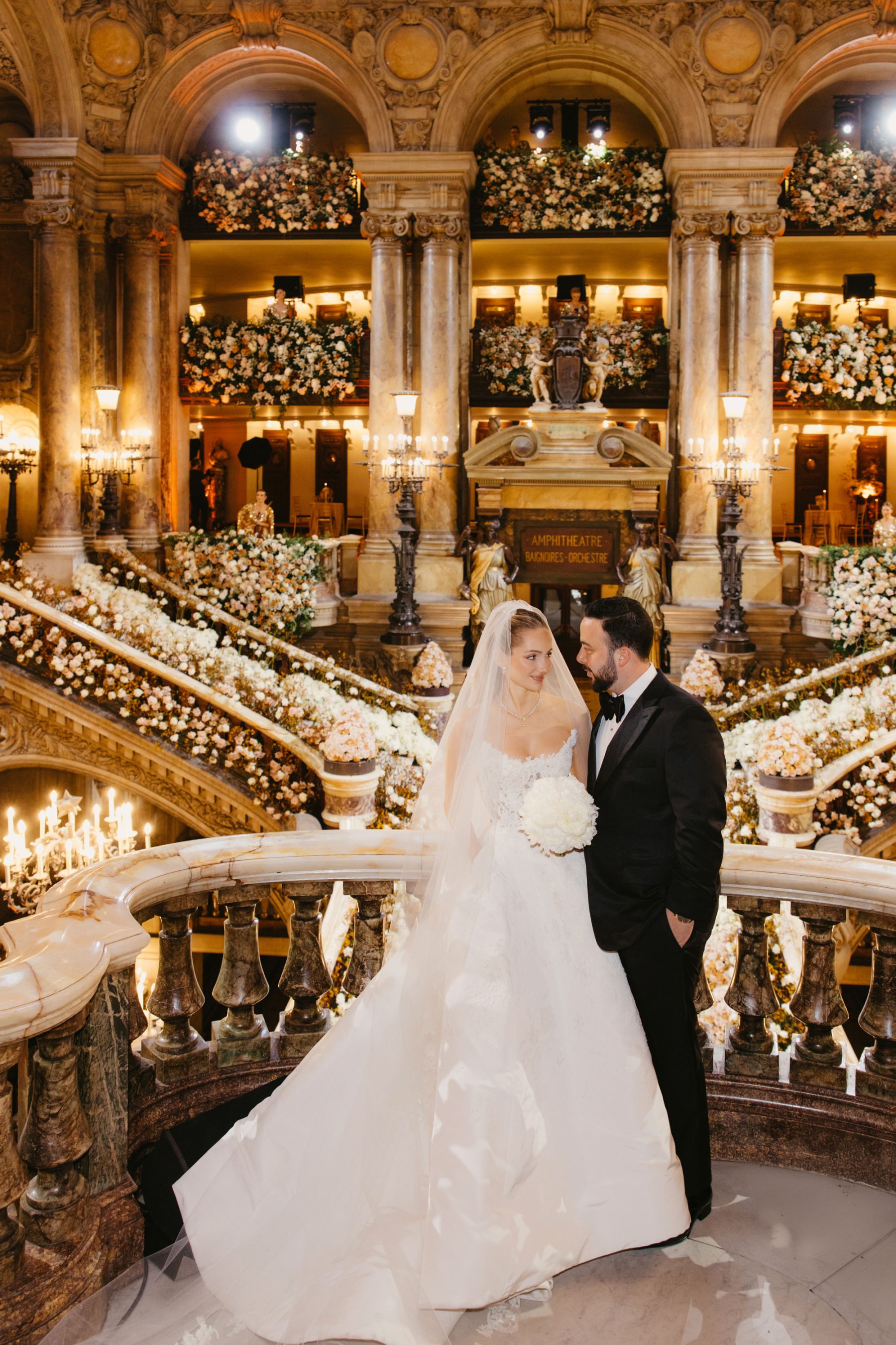Love Takes Center Stage: Emilie and Ismail's Multimillion Wedding at Opéra Garnier photo