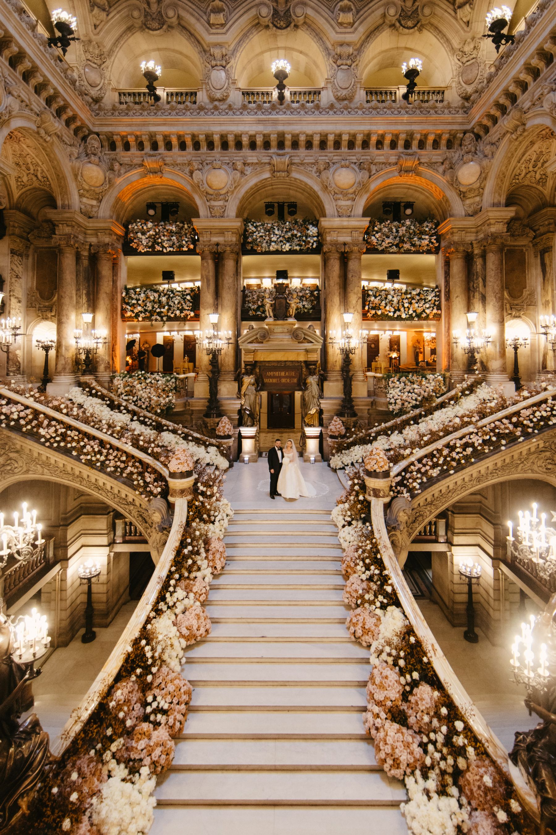 Love Takes Center Stage: Emilie and Ismail's Multimillion Wedding at Opéra Garnier photo