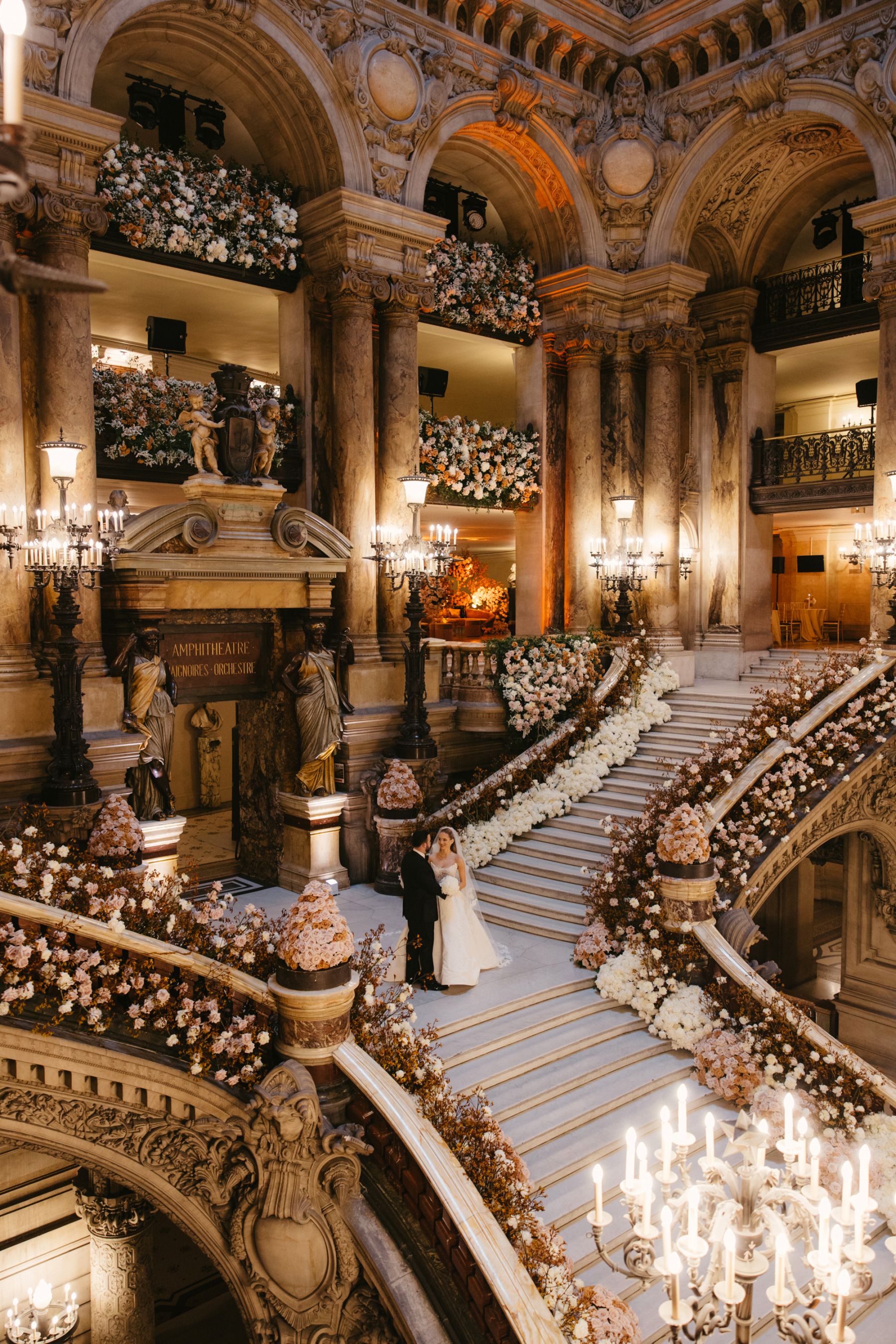 Love Takes Center Stage: Emilie and Ismail's Multimillion Wedding at Opéra Garnier photo