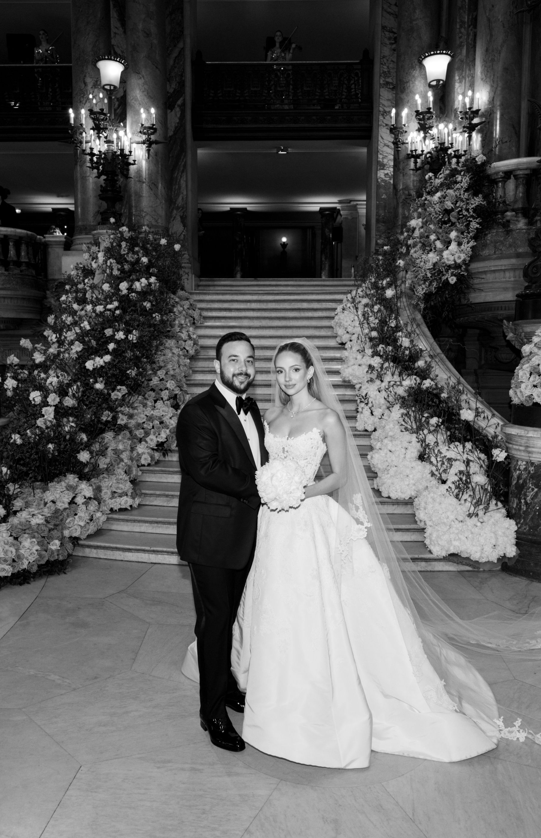 Love Takes Center Stage: Emilie and Ismail's Multimillion Wedding at Opéra Garnier photo