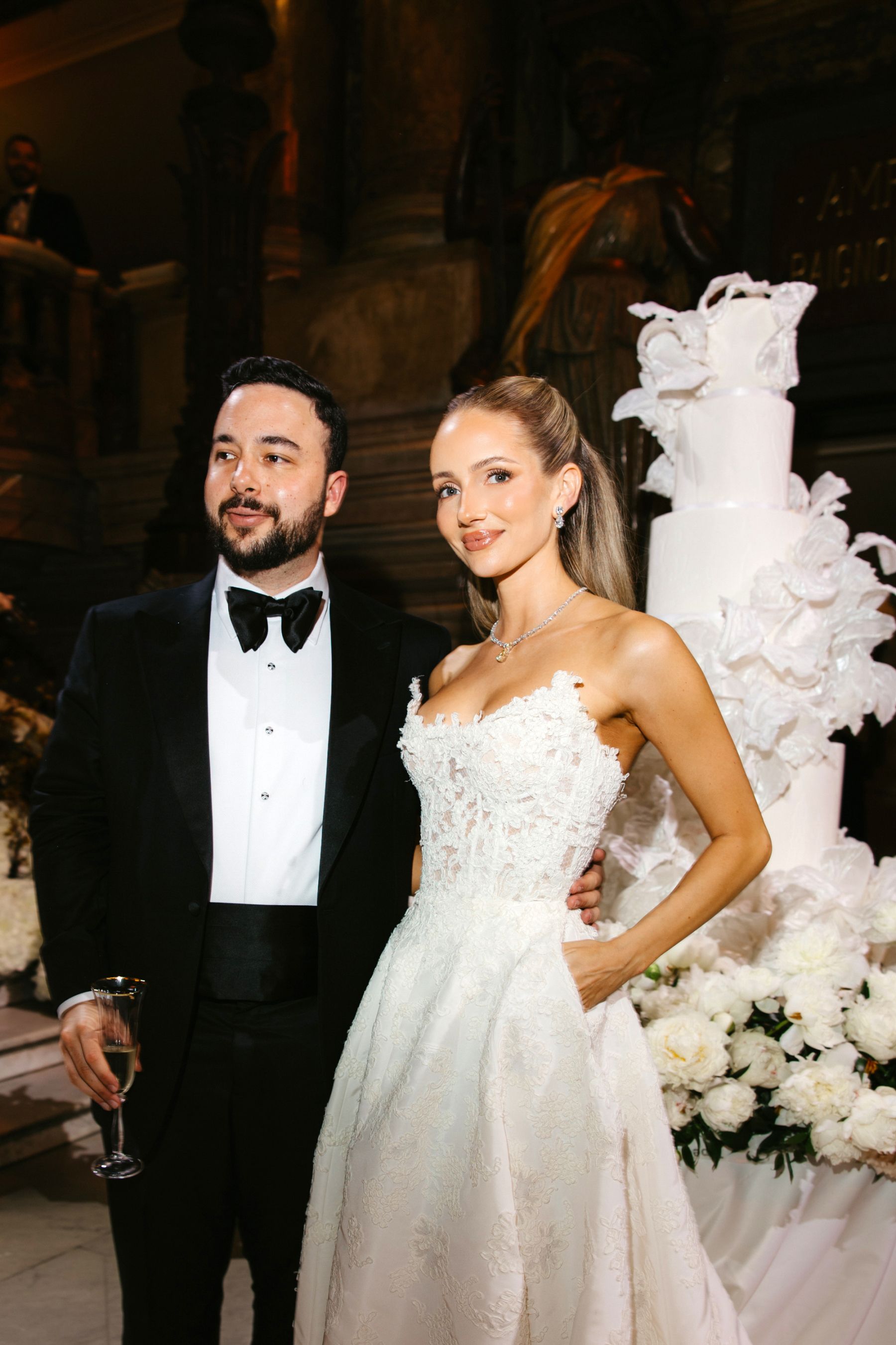Love Takes Center Stage: Emilie and Ismail's Multimillion Wedding at Opéra Garnier photo