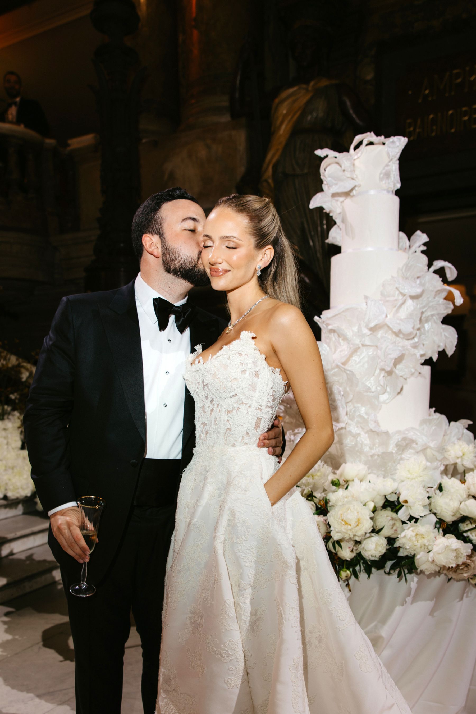 Love Takes Center Stage: Emilie and Ismail's Multimillion Wedding at Opéra Garnier photo
