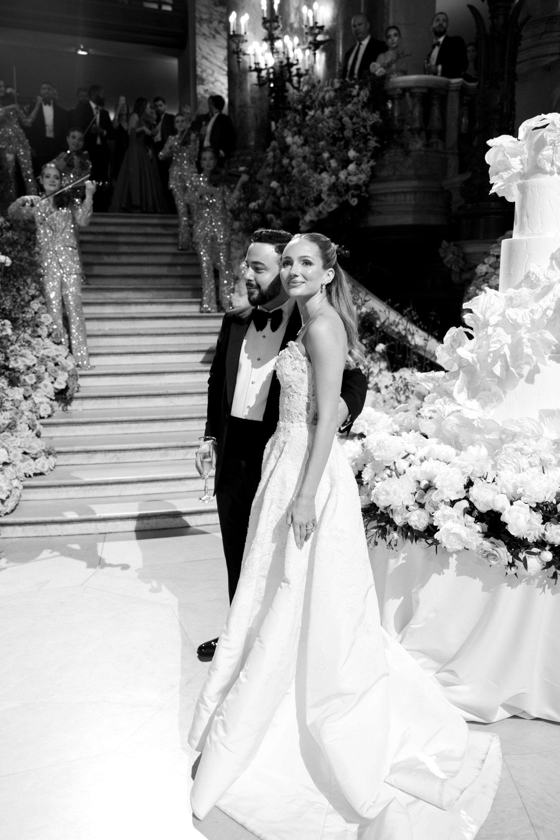 Love Takes Center Stage: Emilie and Ismail's Multimillion Wedding at Opéra Garnier photo