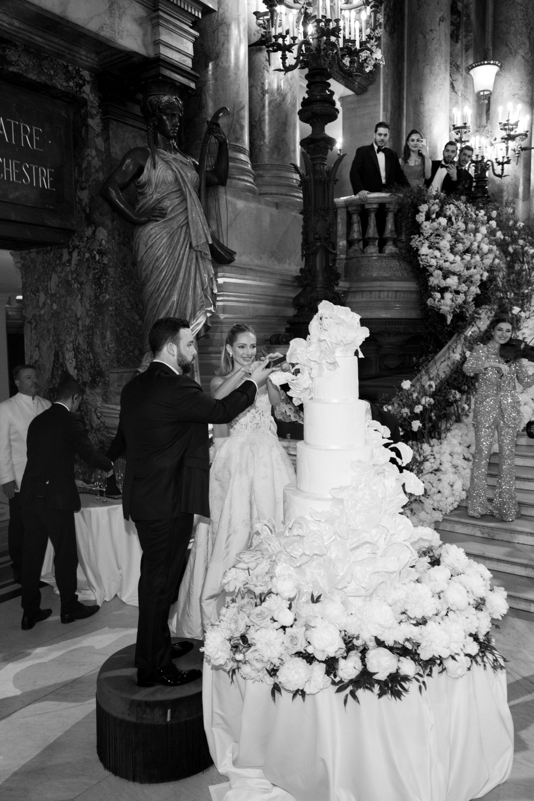 Love Takes Center Stage: Emilie and Ismail's Multimillion Wedding at Opéra Garnier photo