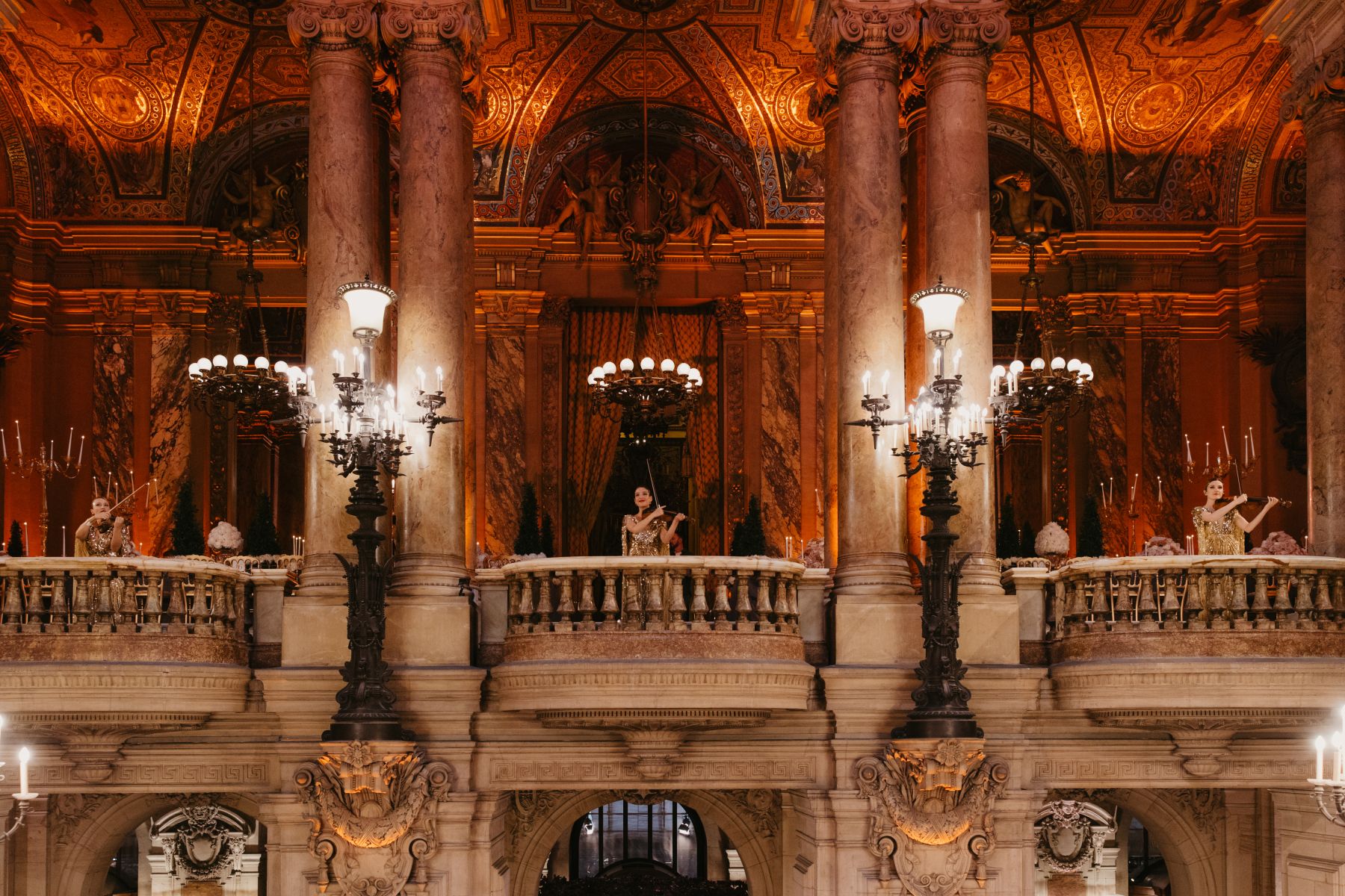 Love Takes Center Stage: Emilie and Ismail's Multimillion Wedding at Opéra Garnier photo