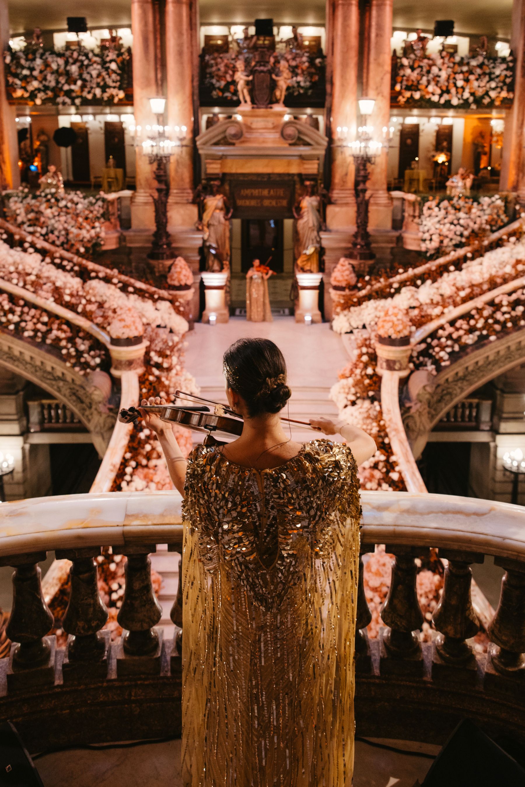 Love Takes Center Stage: Emilie and Ismail's Multimillion Wedding at Opéra Garnier photo