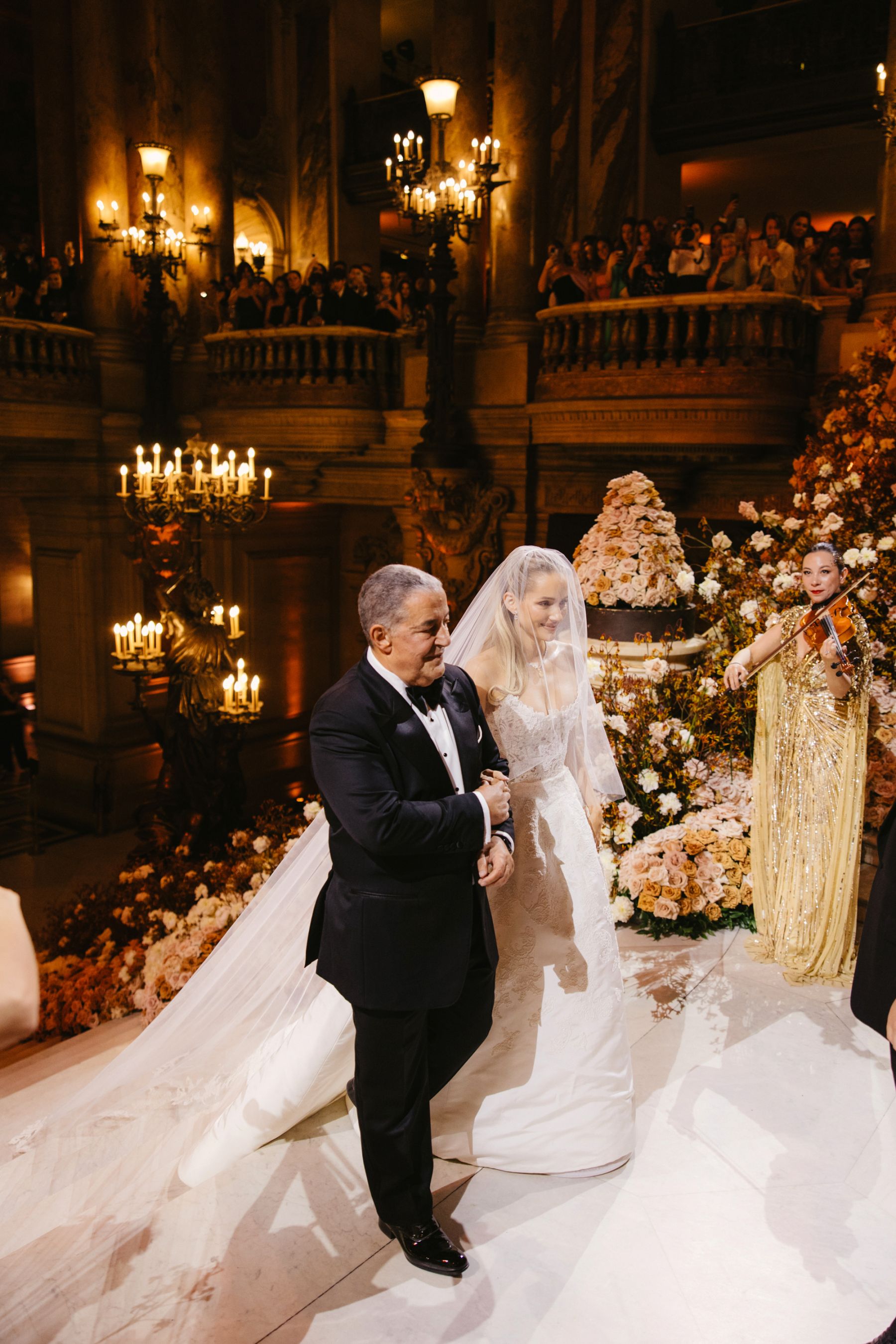 Love Takes Center Stage: Emilie and Ismail's Multimillion Wedding at Opéra Garnier photo