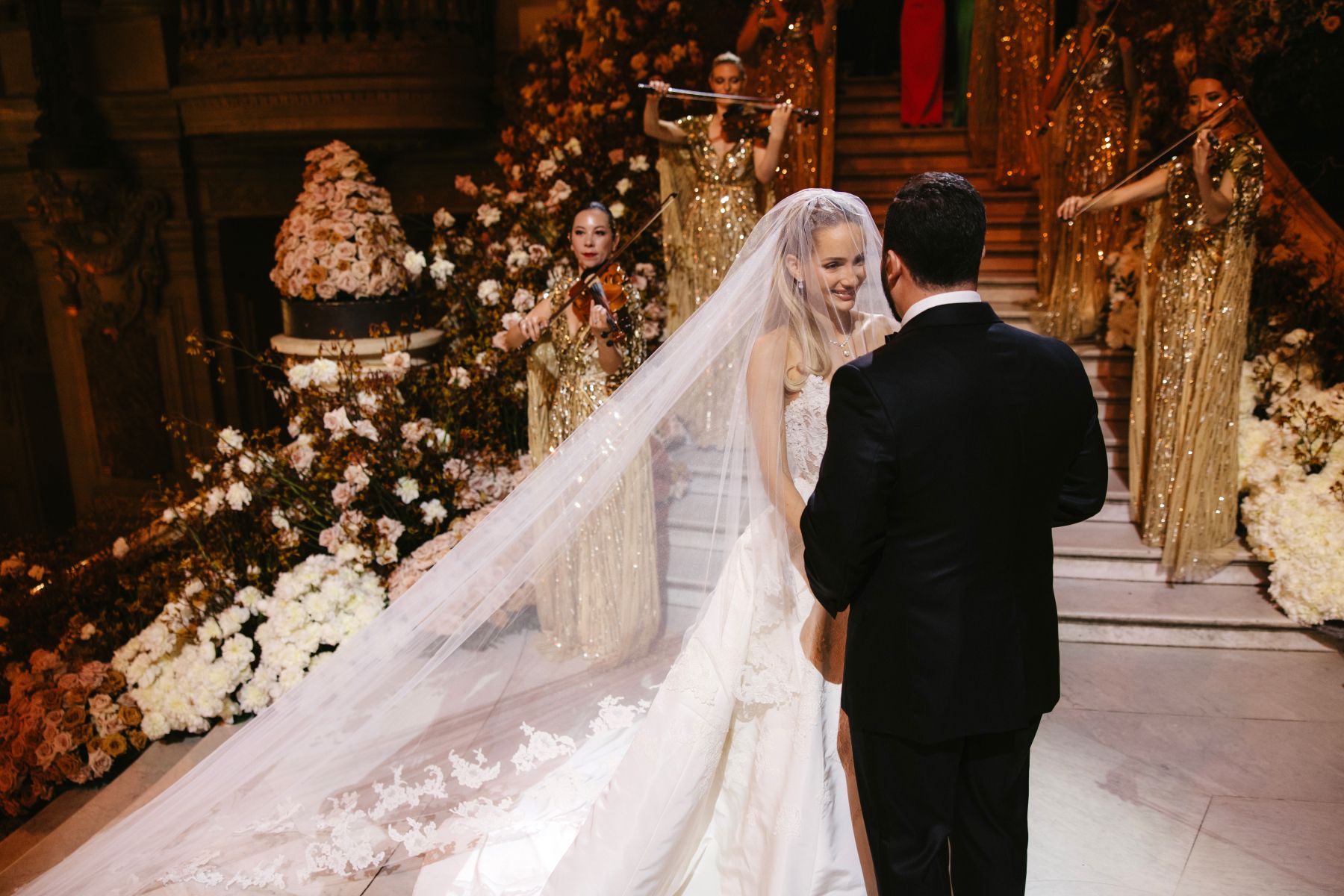 Love Takes Center Stage: Emilie and Ismail's Multimillion Wedding at Opéra Garnier photo