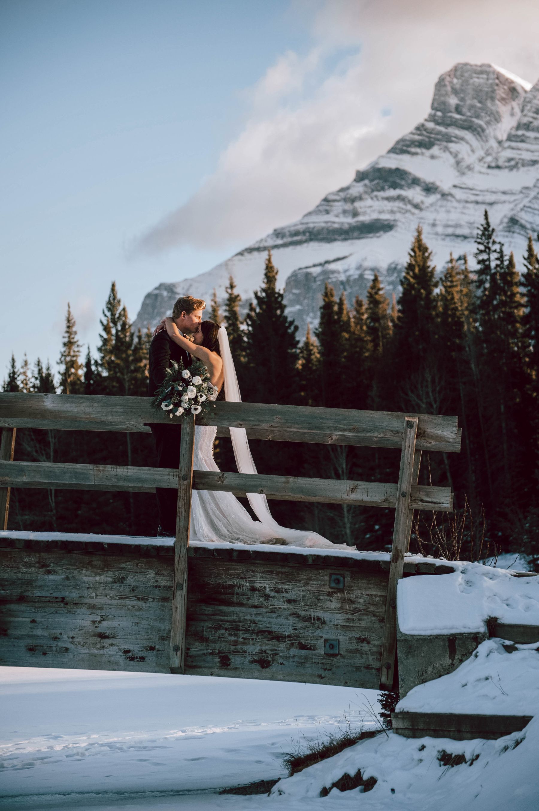 A Banff Wedding to Remember: Zari and Cam's Timeless Wedding at The BlueBird Wood-Fired Steakhouse photo