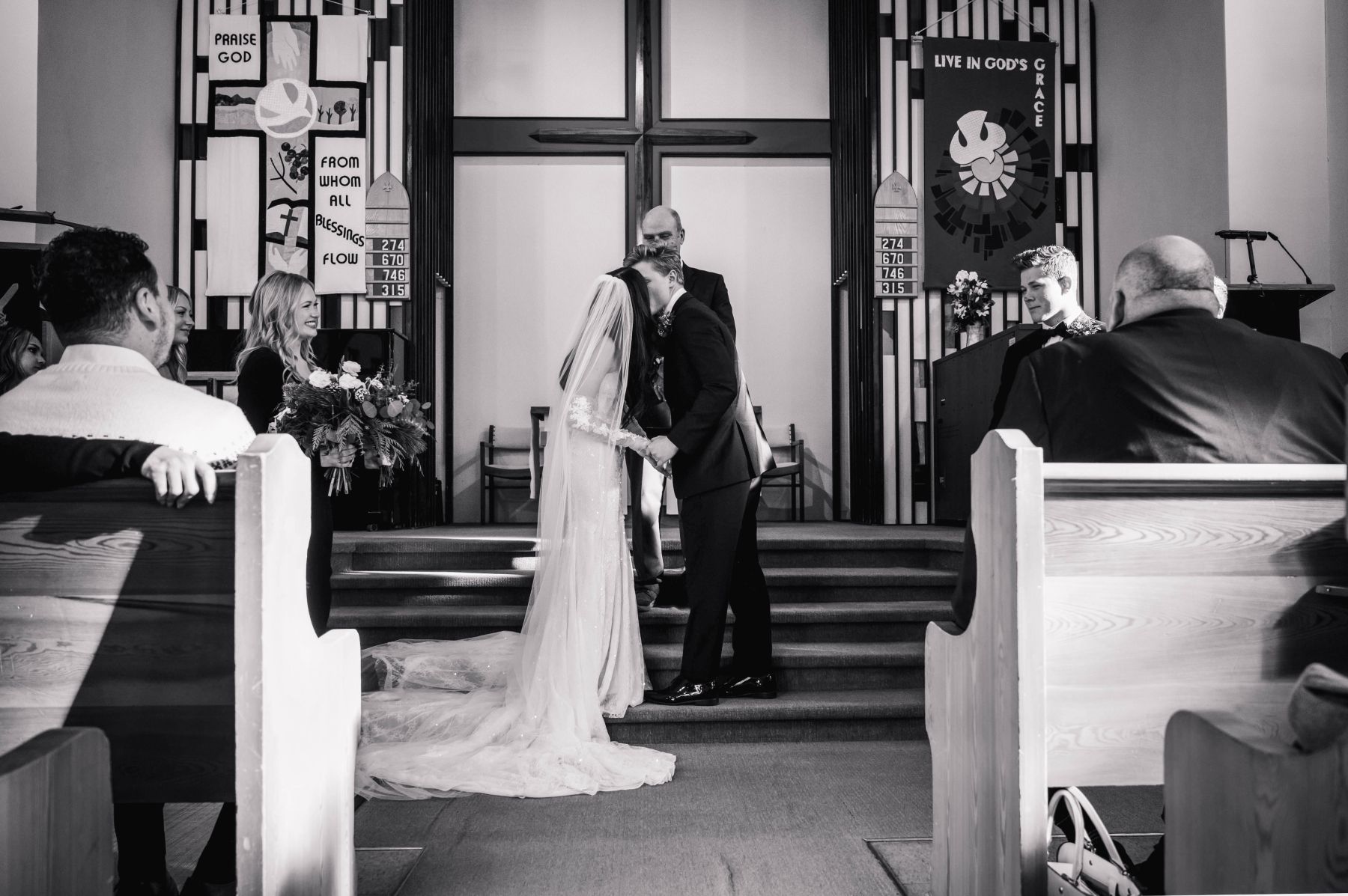 A Banff Wedding to Remember: Zari and Cam's Timeless Wedding at The BlueBird Wood-Fired Steakhouse photo