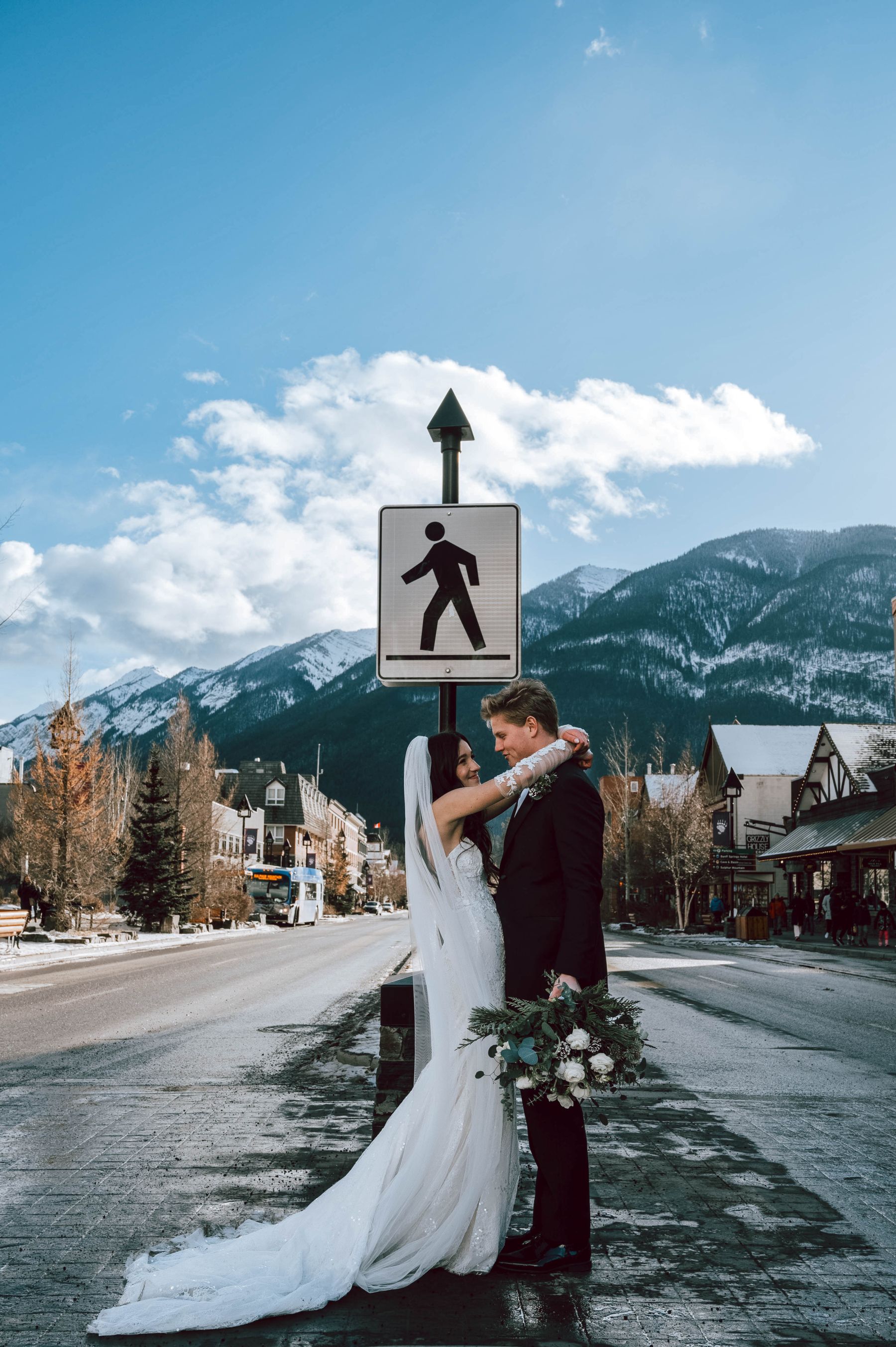 A Banff Wedding to Remember: Zari and Cam's Timeless Wedding at The BlueBird Wood-Fired Steakhouse photo