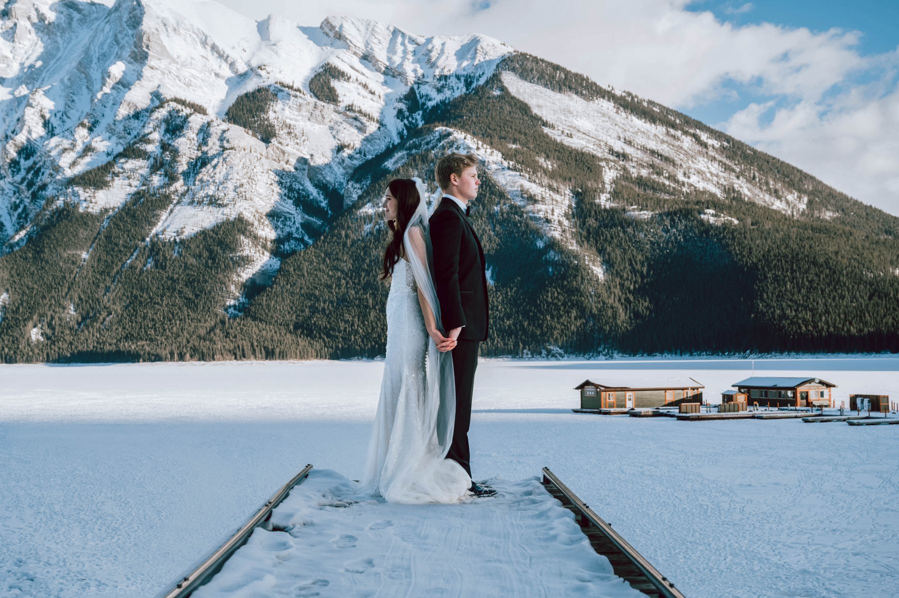 A Banff Wedding to Remember: Zari and Cam's Timeless Wedding at The BlueBird Wood-Fired Steakhouse photo