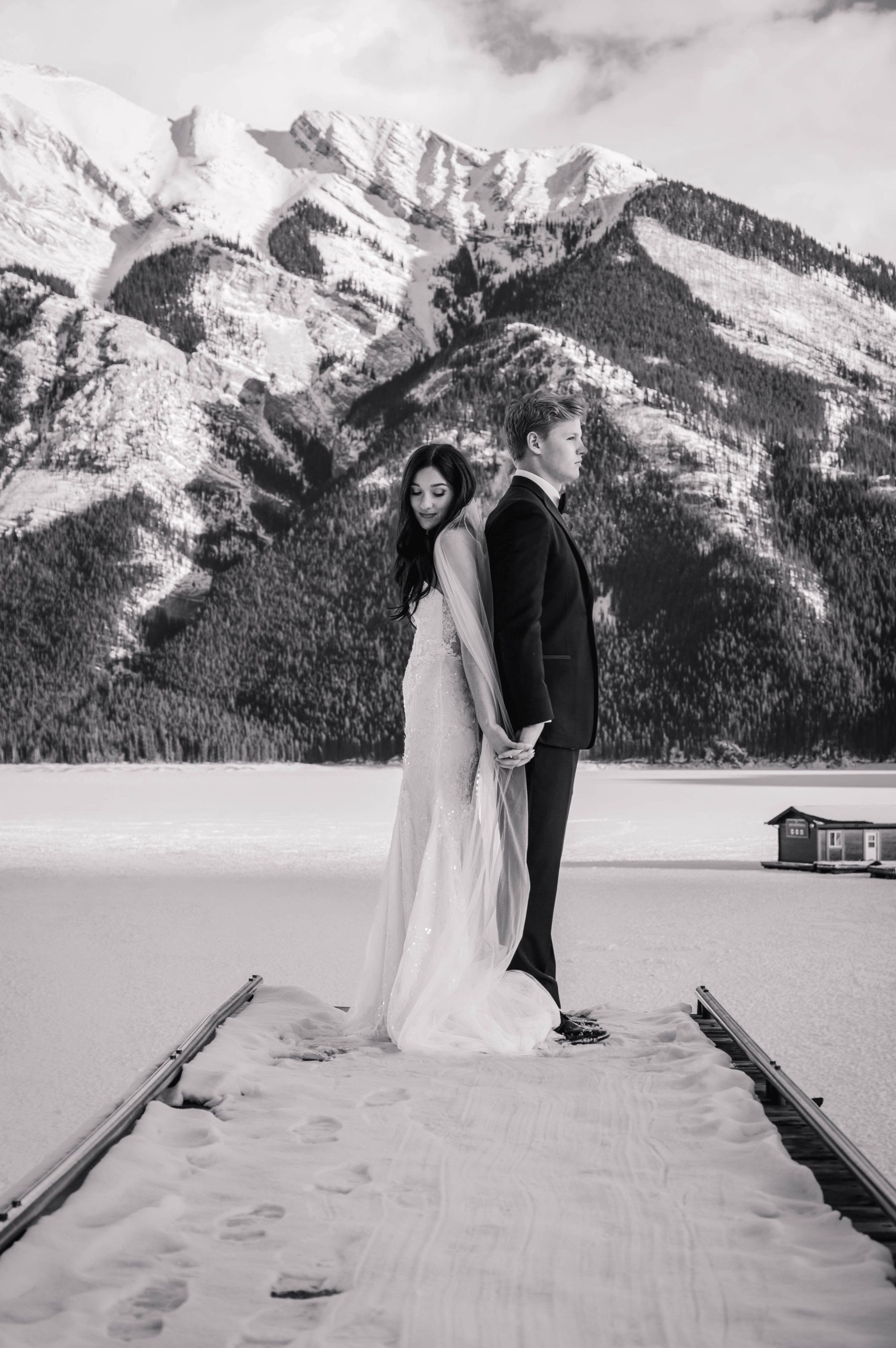 A Banff Wedding to Remember: Zari and Cam's Timeless Wedding at The BlueBird Wood-Fired Steakhouse photo