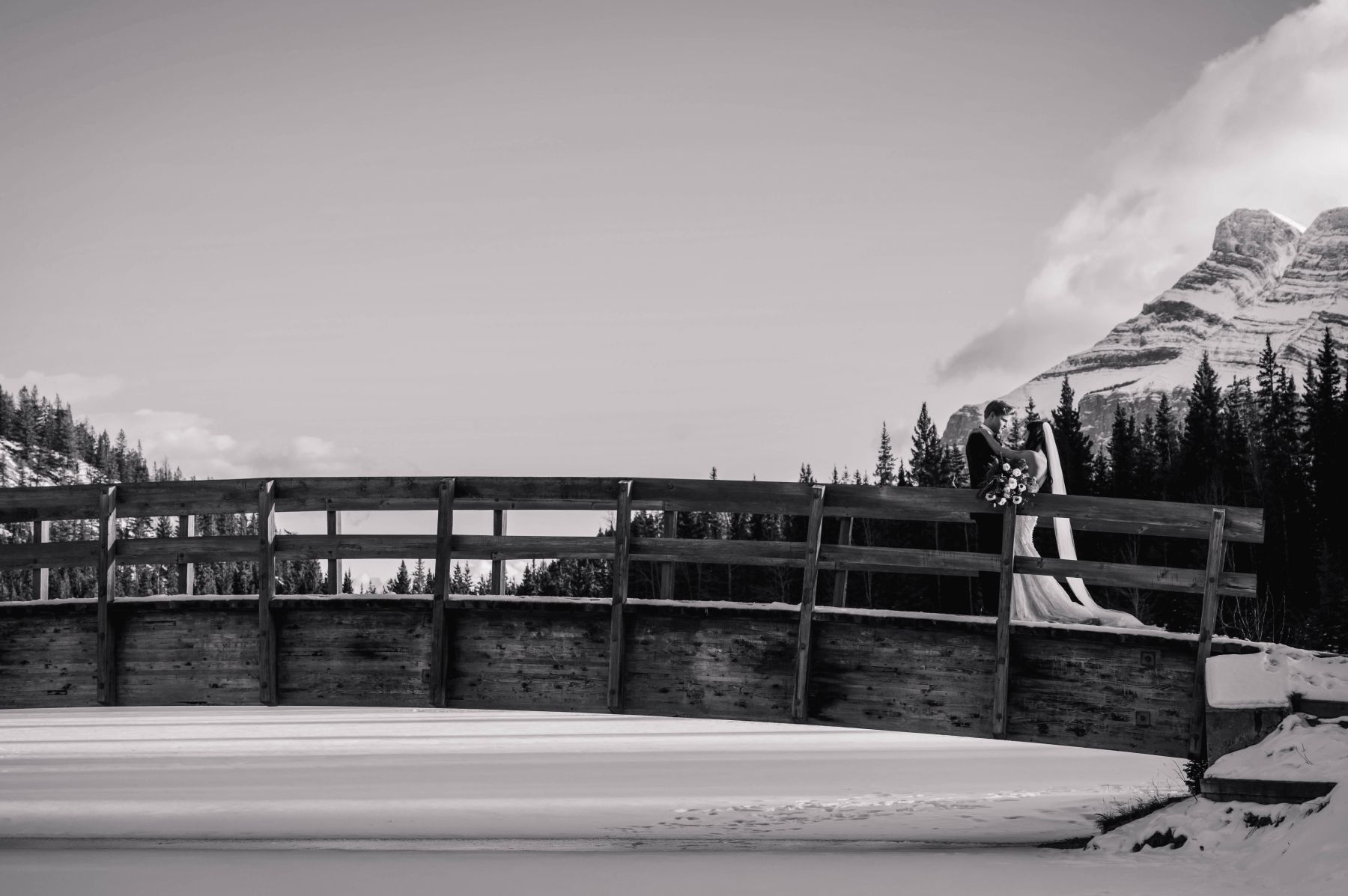 A Banff Wedding to Remember: Zari and Cam's Timeless Wedding at The BlueBird Wood-Fired Steakhouse photo