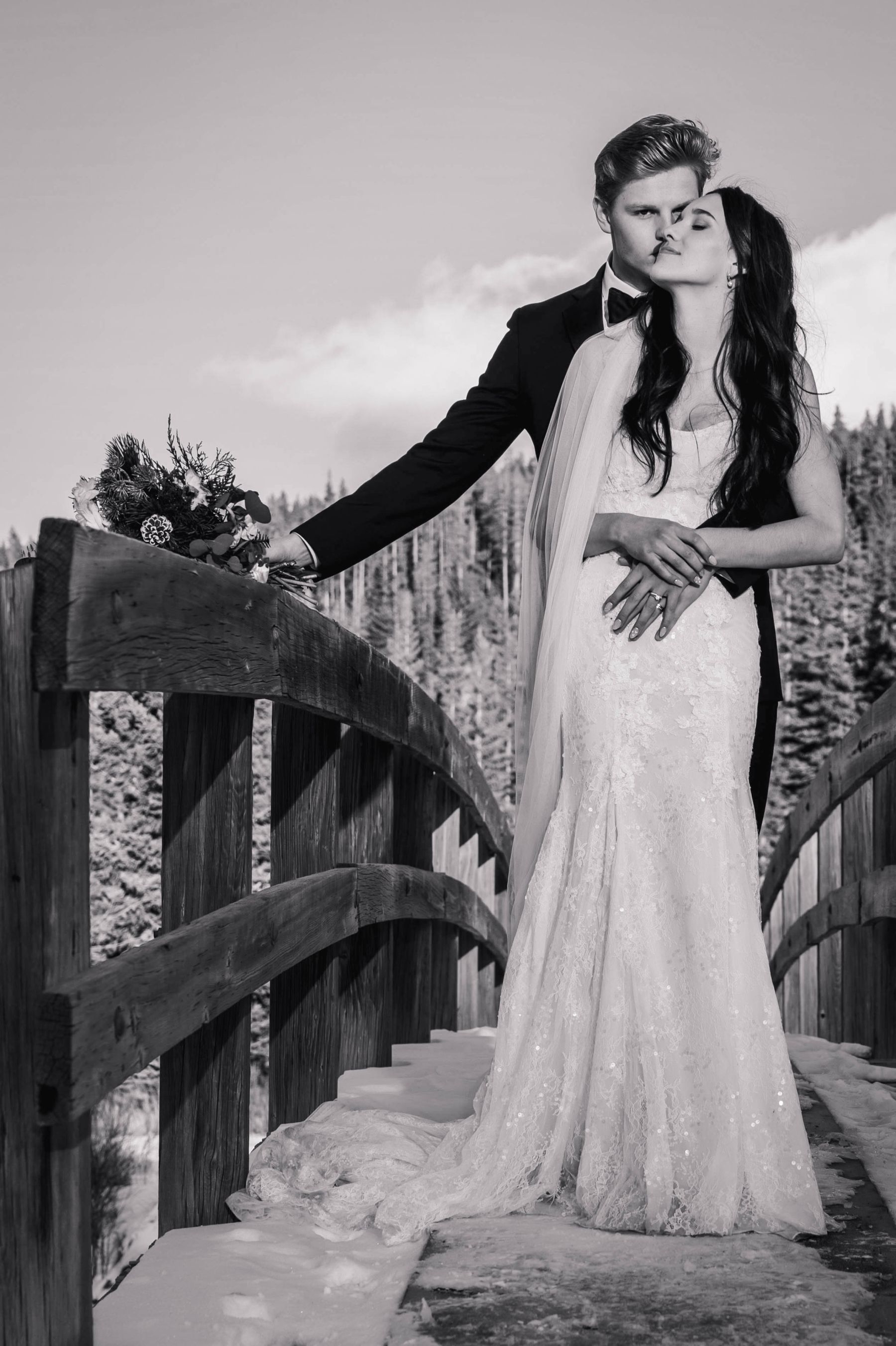 A Banff Wedding to Remember: Zari and Cam's Timeless Wedding at The BlueBird Wood-Fired Steakhouse photo