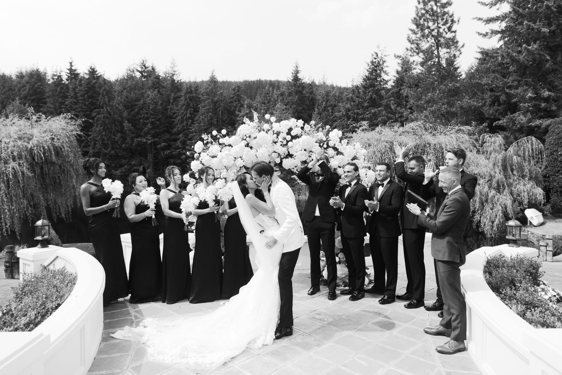 A Fairytale by the Water: Tayler and Jamie's Romantic Wedding at Groveland Estate  photo