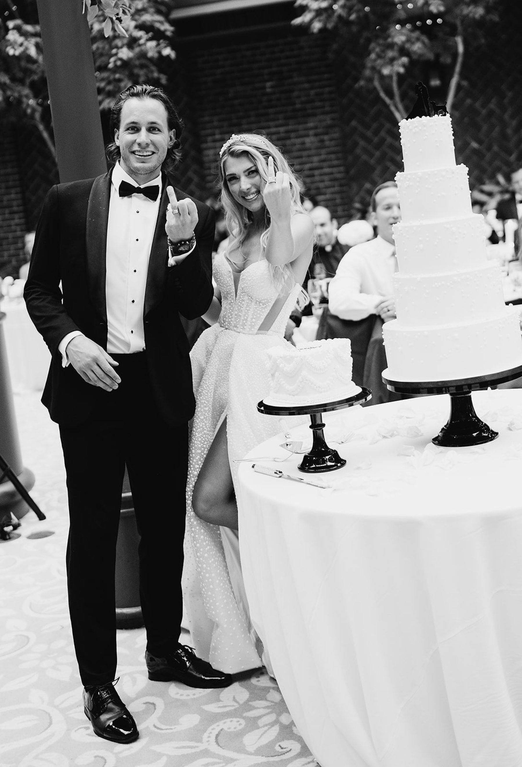 Jenna and Turner's Glamorous Black and White Wedding at Saint John’s Resort photo