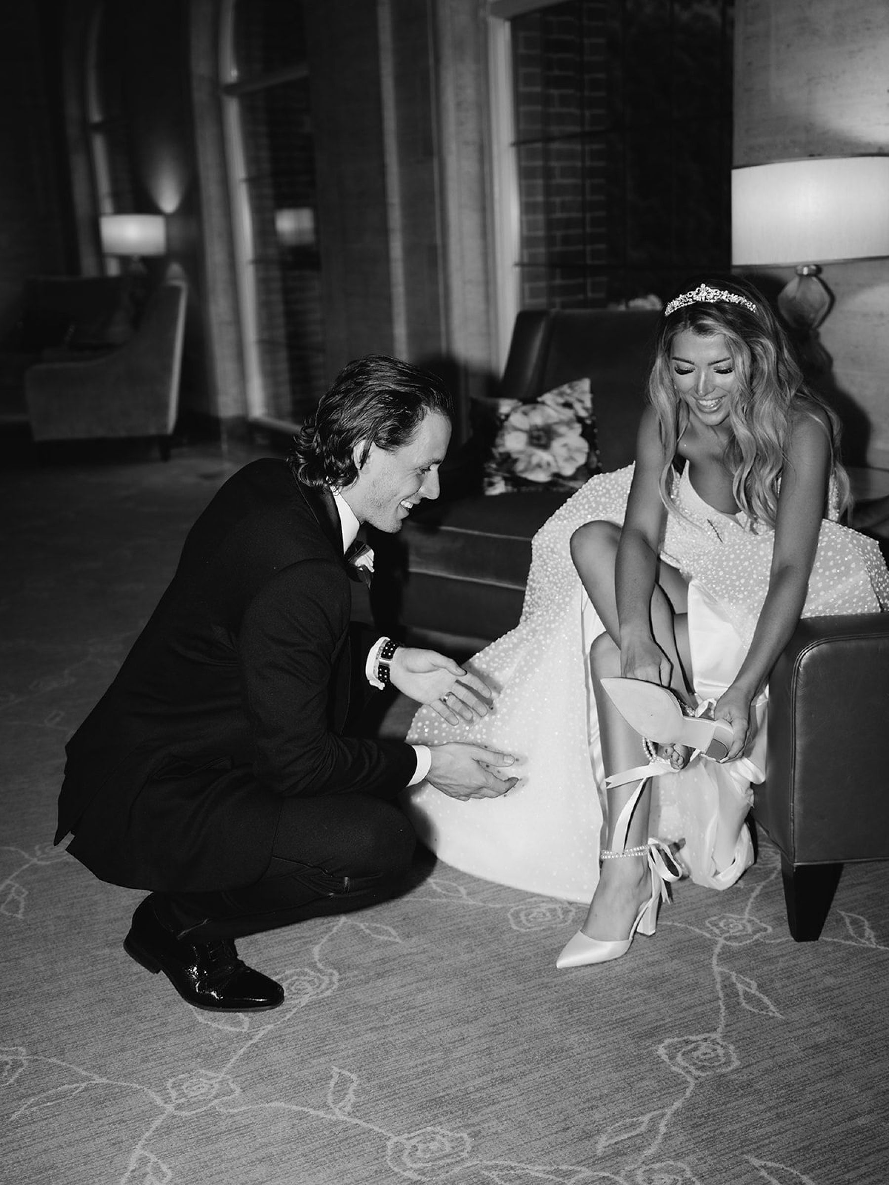 Jenna and Turner's Glamorous Black and White Wedding at Saint John’s Resort photo