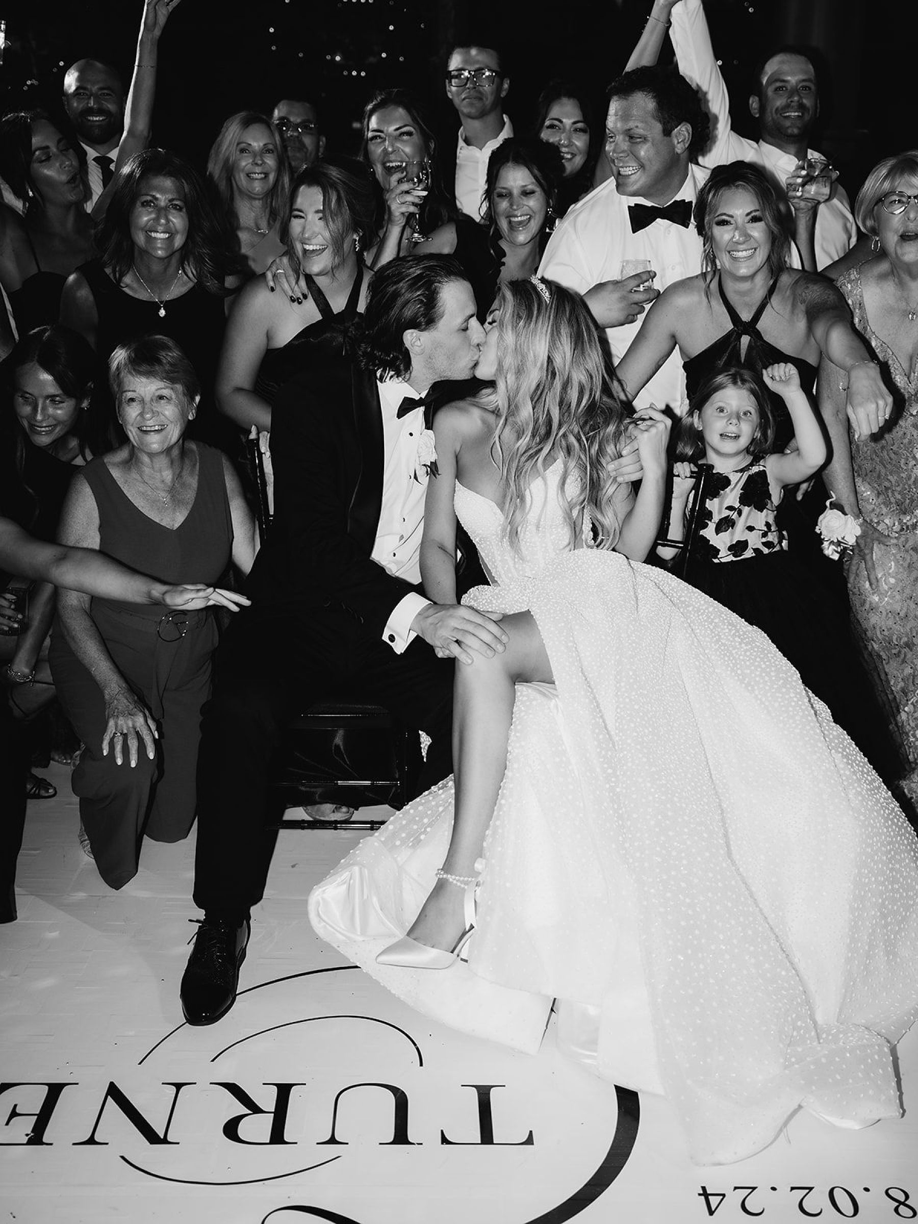 Jenna and Turner's Glamorous Black and White Wedding at Saint John’s Resort photo