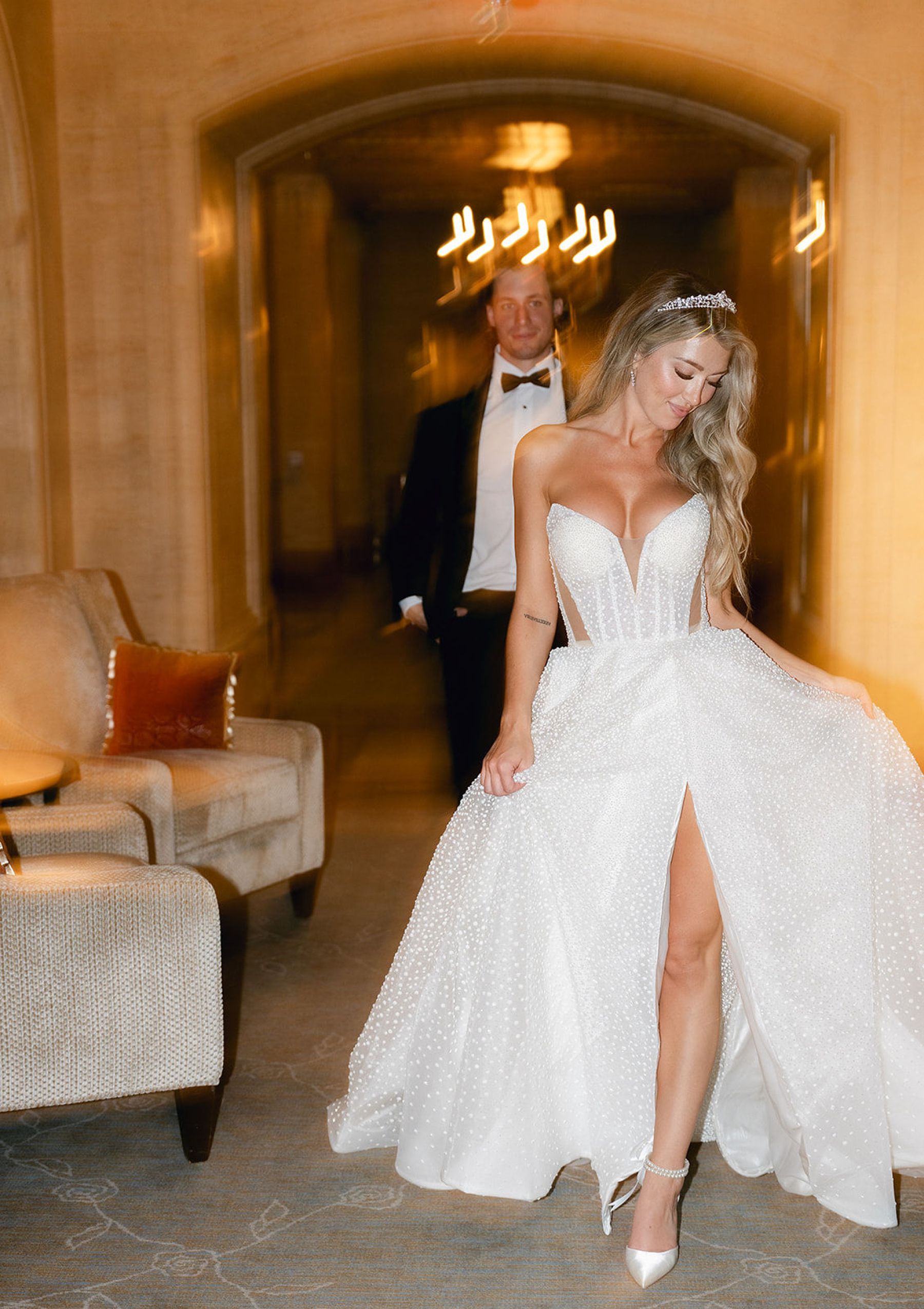 Jenna and Turner's Glamorous Black and White Wedding at Saint John’s Resort photo