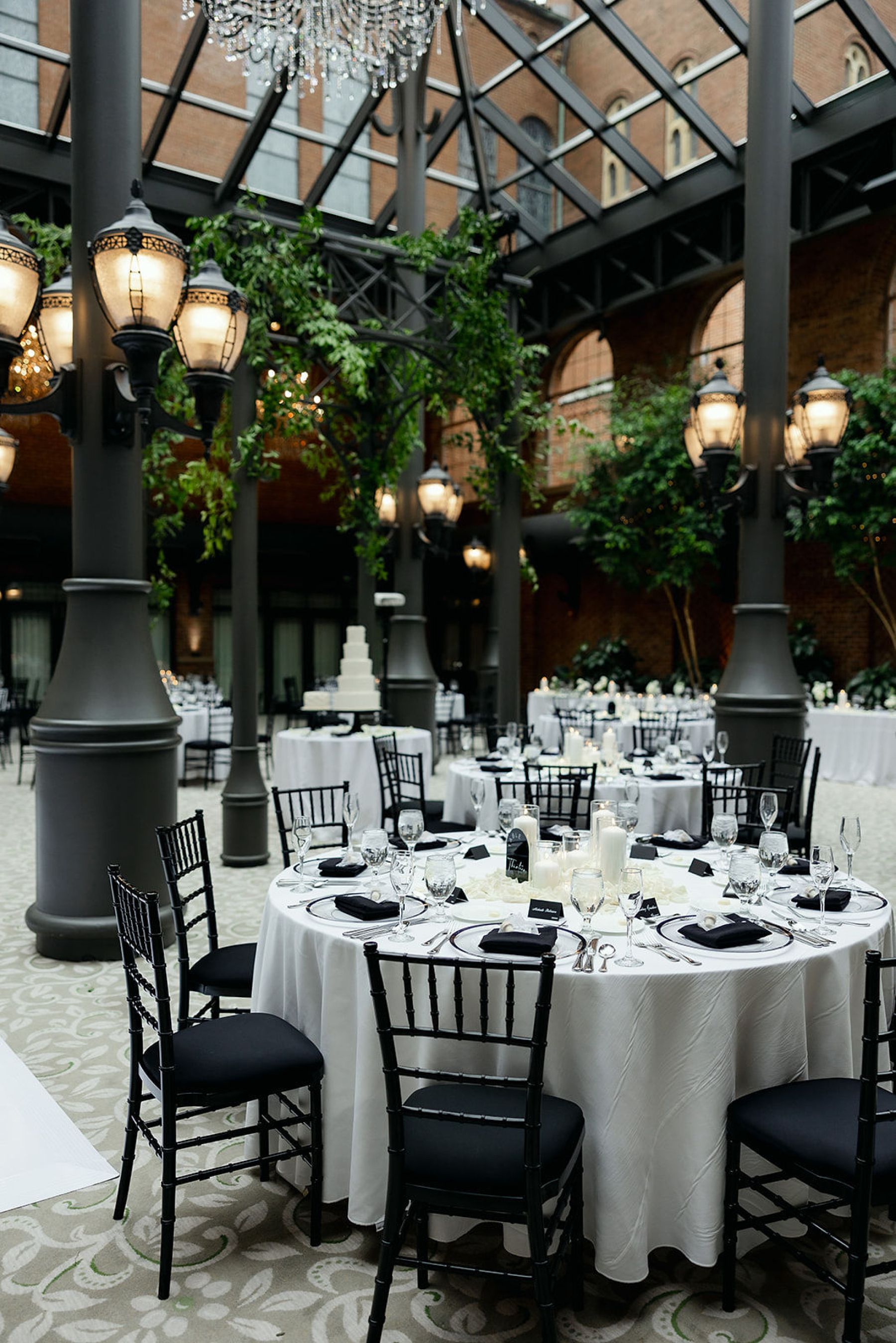 Jenna and Turner's Glamorous Black and White Wedding at Saint John’s Resort photo