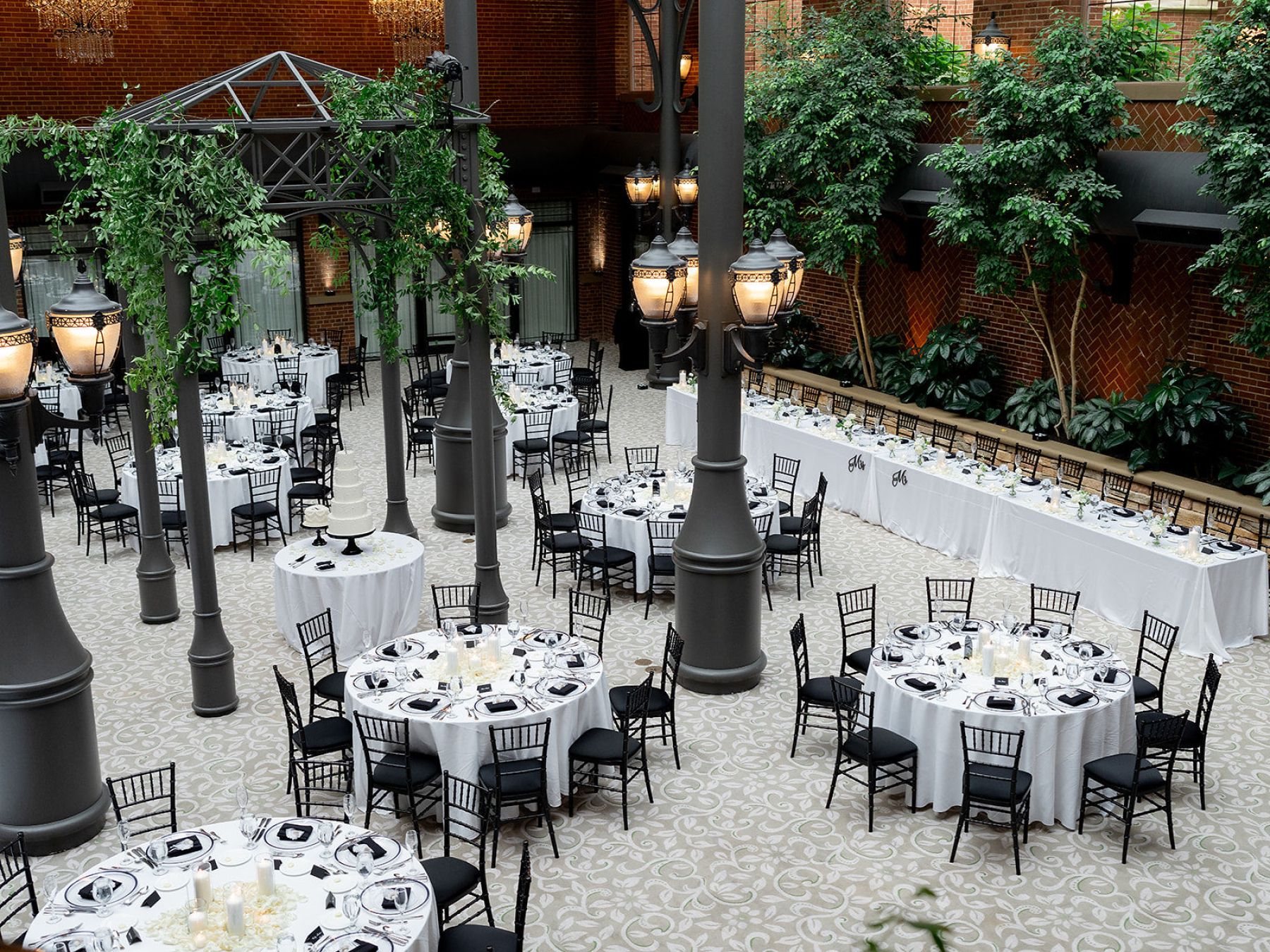 Jenna and Turner's Glamorous Black and White Wedding at Saint John’s Resort photo