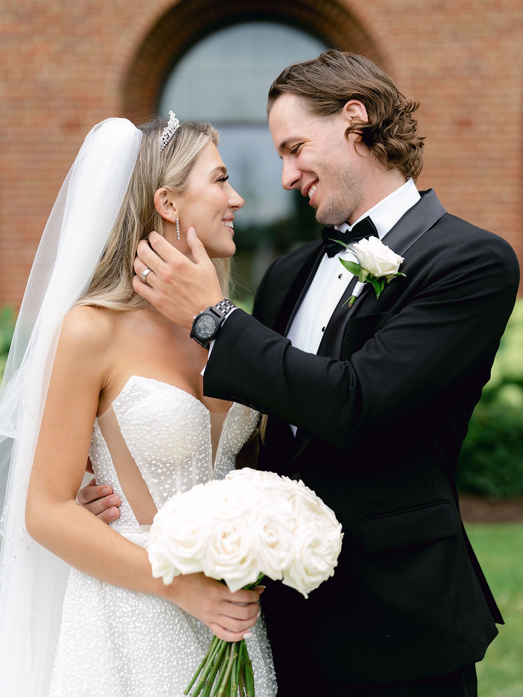 Jenna and Turner's Glamorous Black and White Wedding at Saint John’s Resort photo