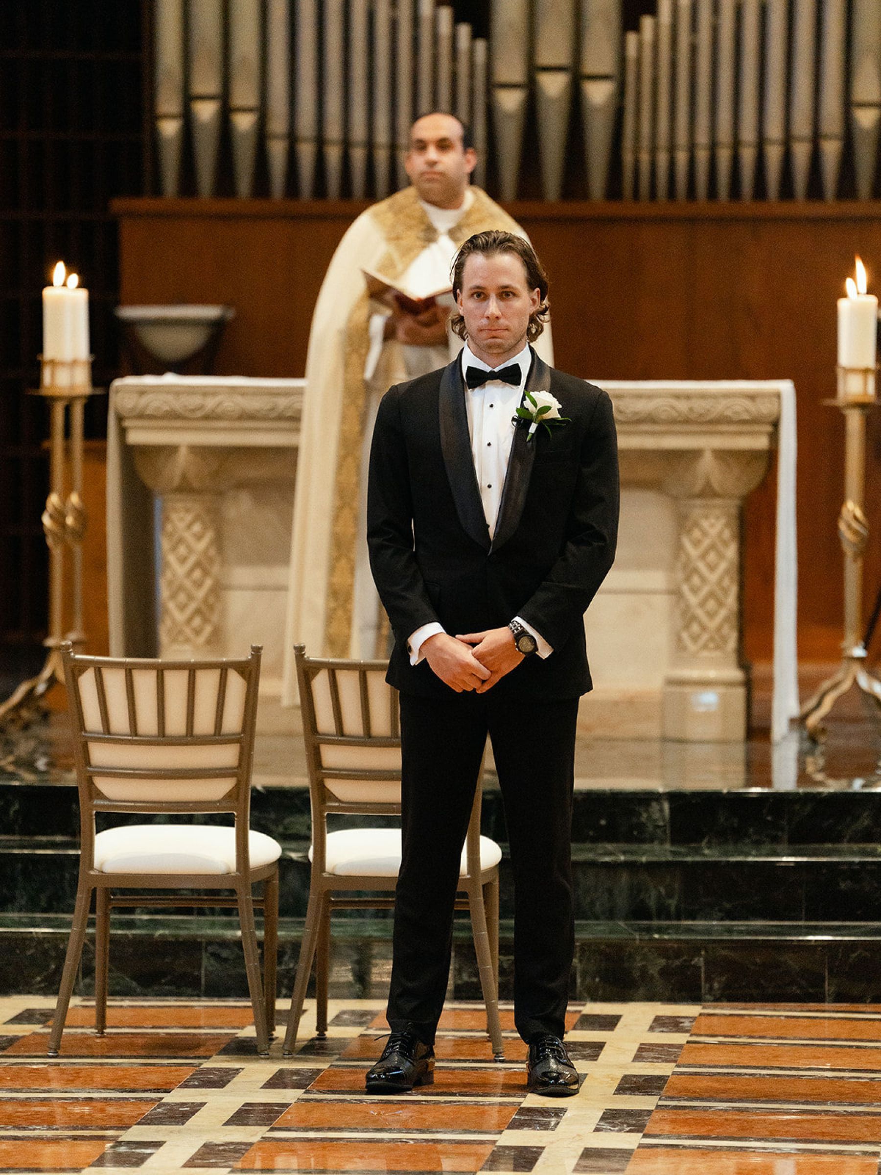 Jenna and Turner's Glamorous Black and White Wedding at Saint John’s Resort photo