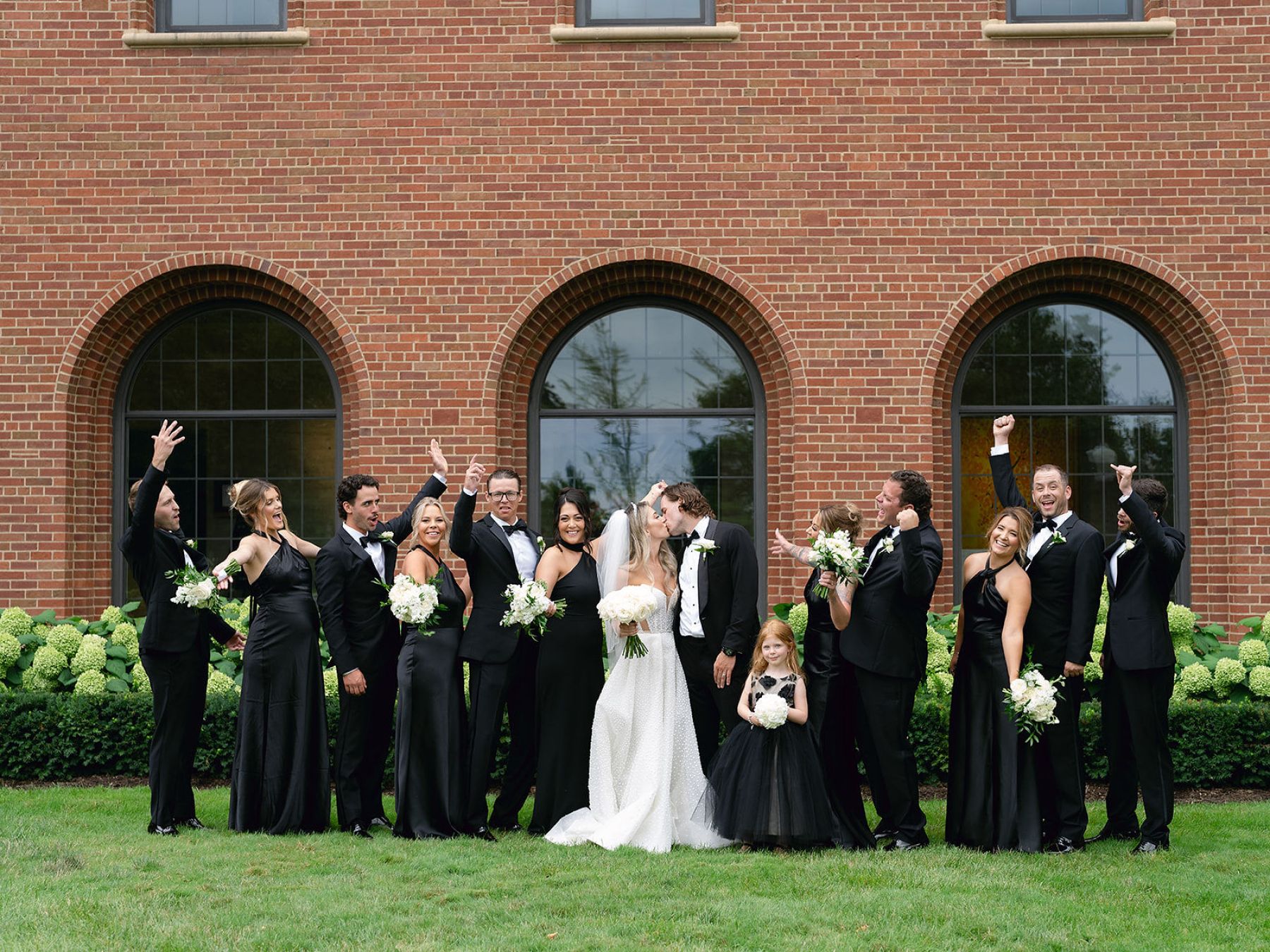 Jenna and Turner's Glamorous Black and White Wedding at Saint John’s Resort photo