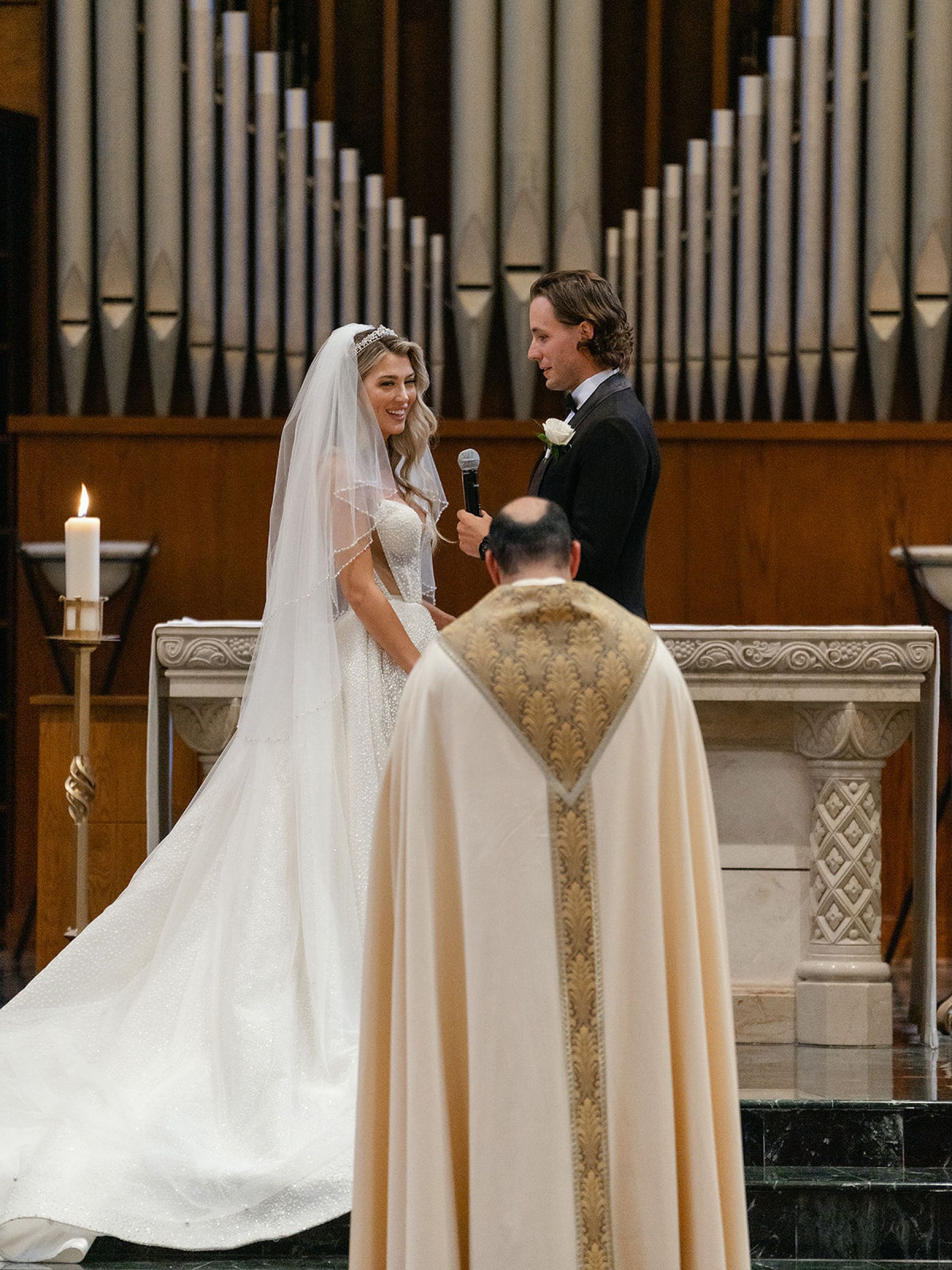 Jenna and Turner's Glamorous Black and White Wedding at Saint John’s Resort photo