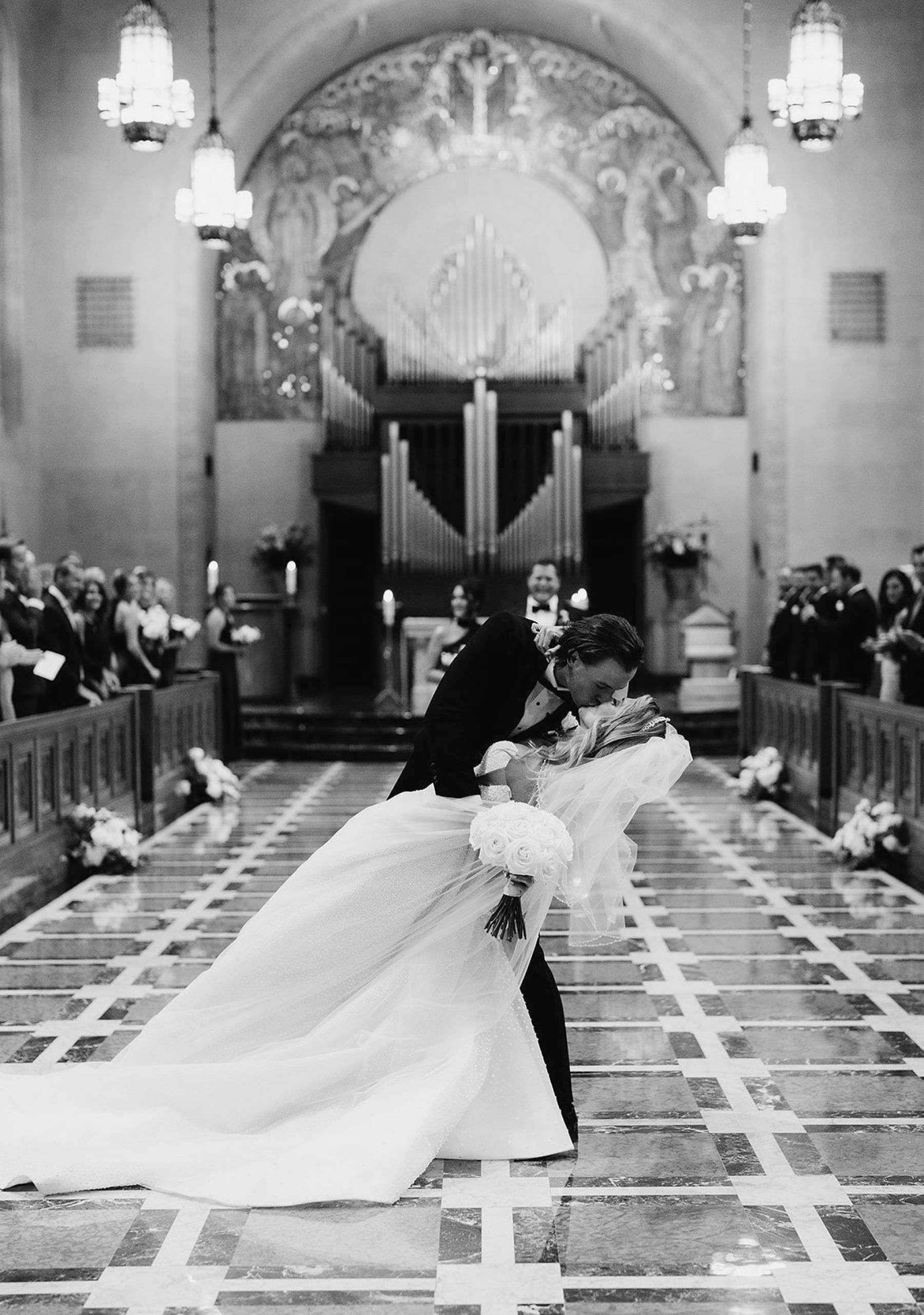 Jenna and Turner's Glamorous Black and White Wedding at Saint John’s Resort photo