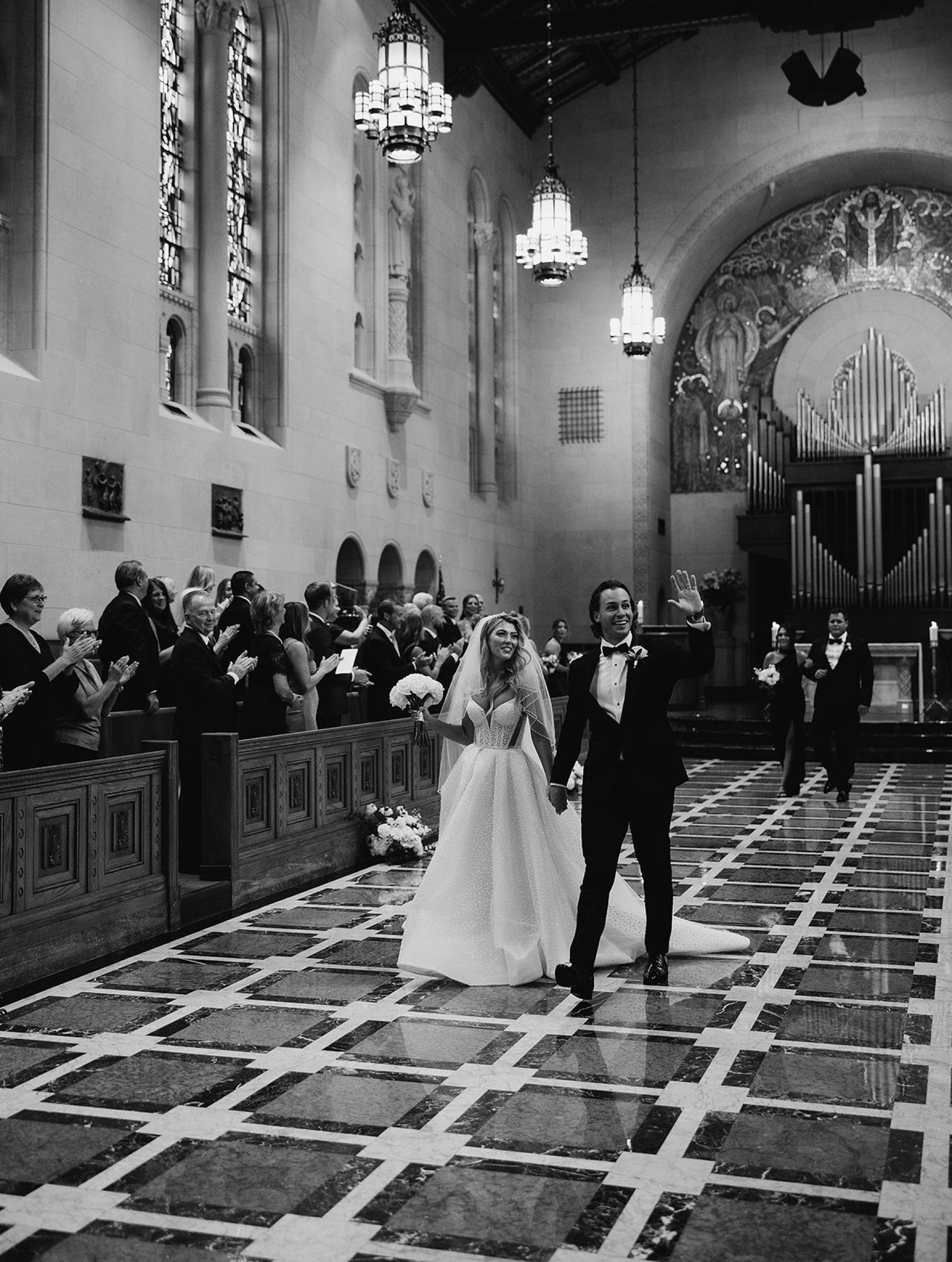 Jenna and Turner's Glamorous Black and White Wedding at Saint John’s Resort photo