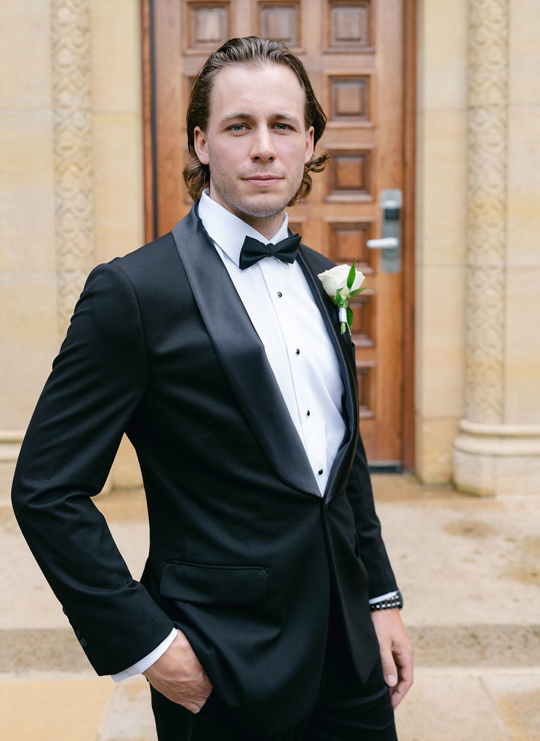 Jenna and Turner's Glamorous Black and White Wedding at Saint John’s Resort photo