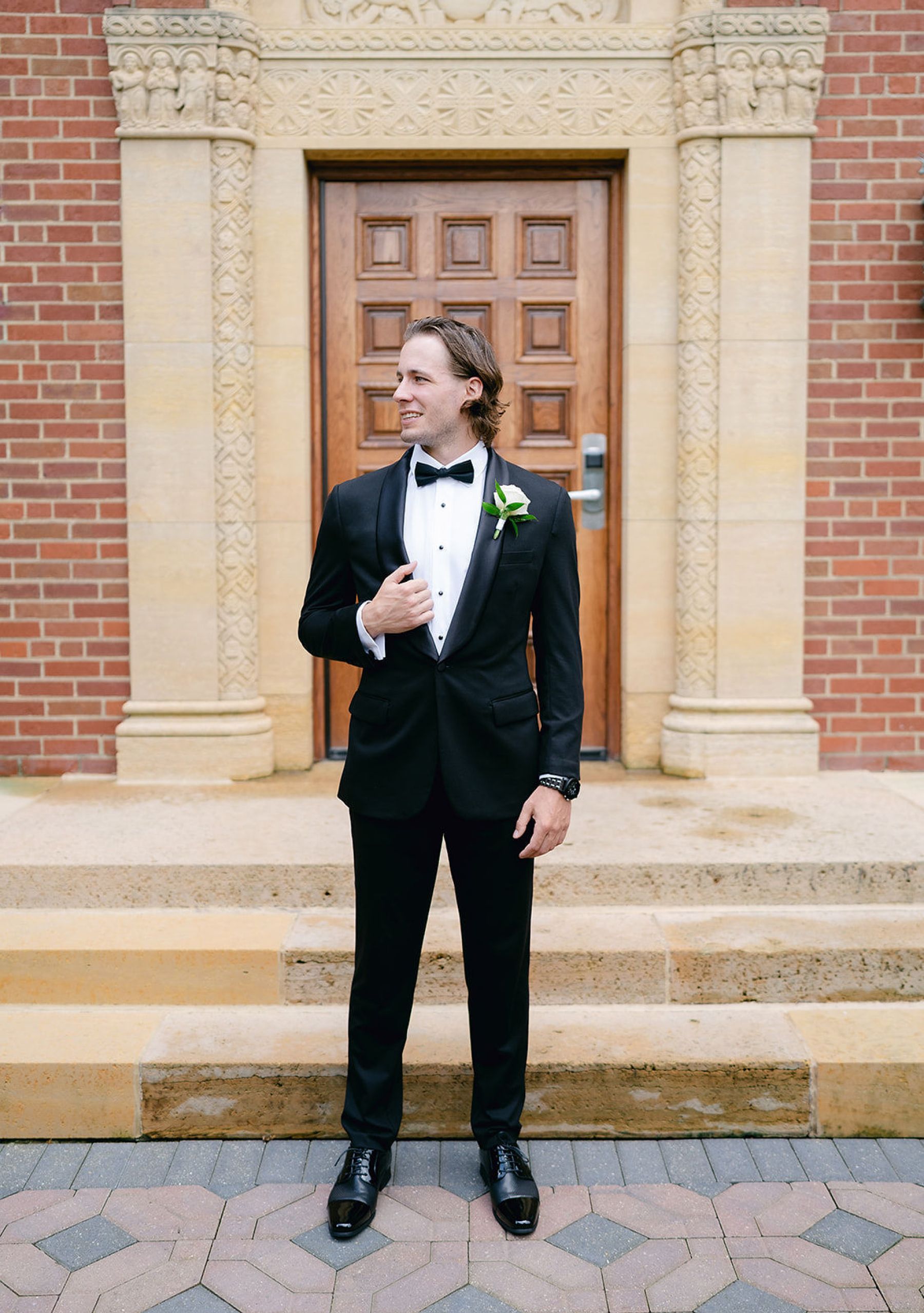 Jenna and Turner's Glamorous Black and White Wedding at Saint John’s Resort photo