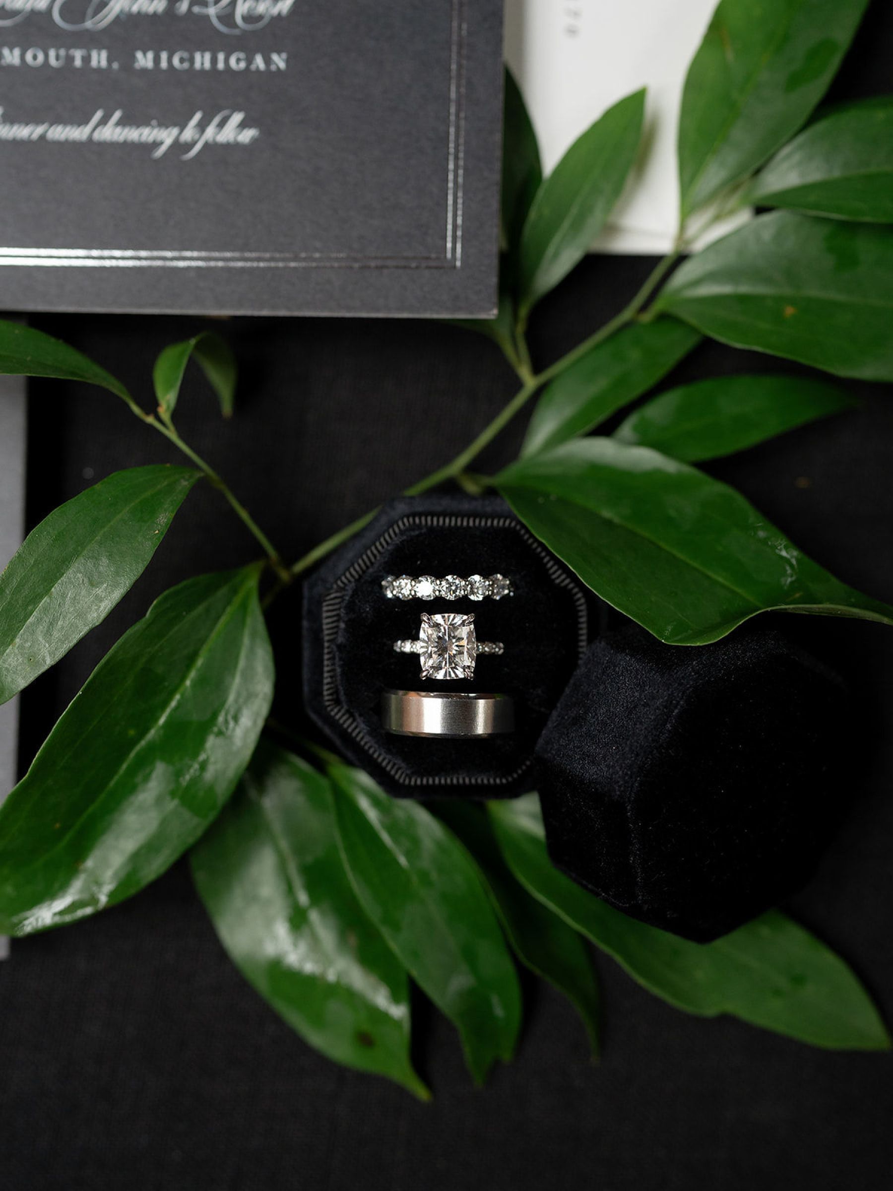 Jenna and Turner's Glamorous Black and White Wedding at Saint John’s Resort photo