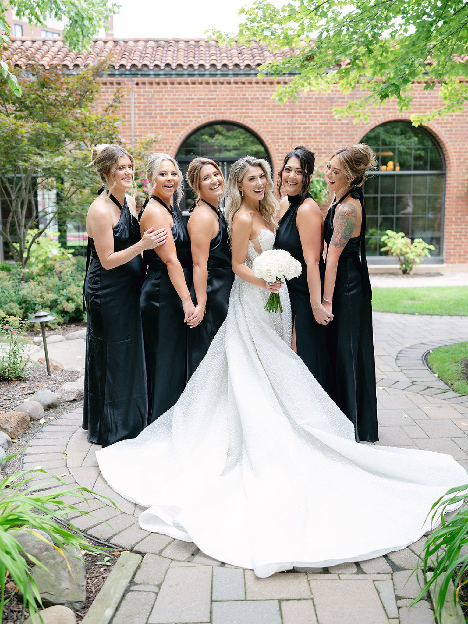 Jenna and Turner's Glamorous Black and White Wedding at Saint John’s Resort photo