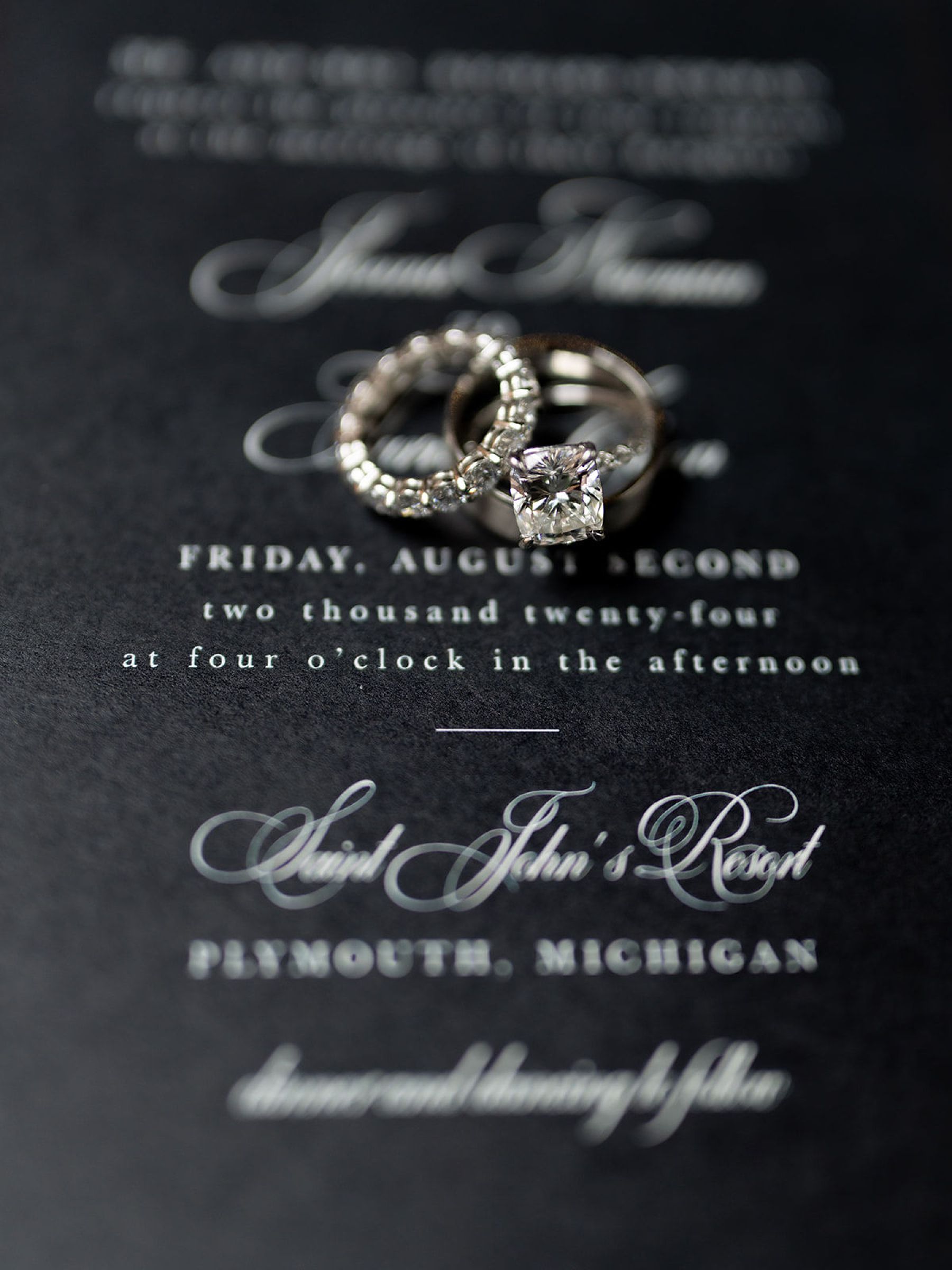 Jenna and Turner's Glamorous Black and White Wedding at Saint John’s Resort photo