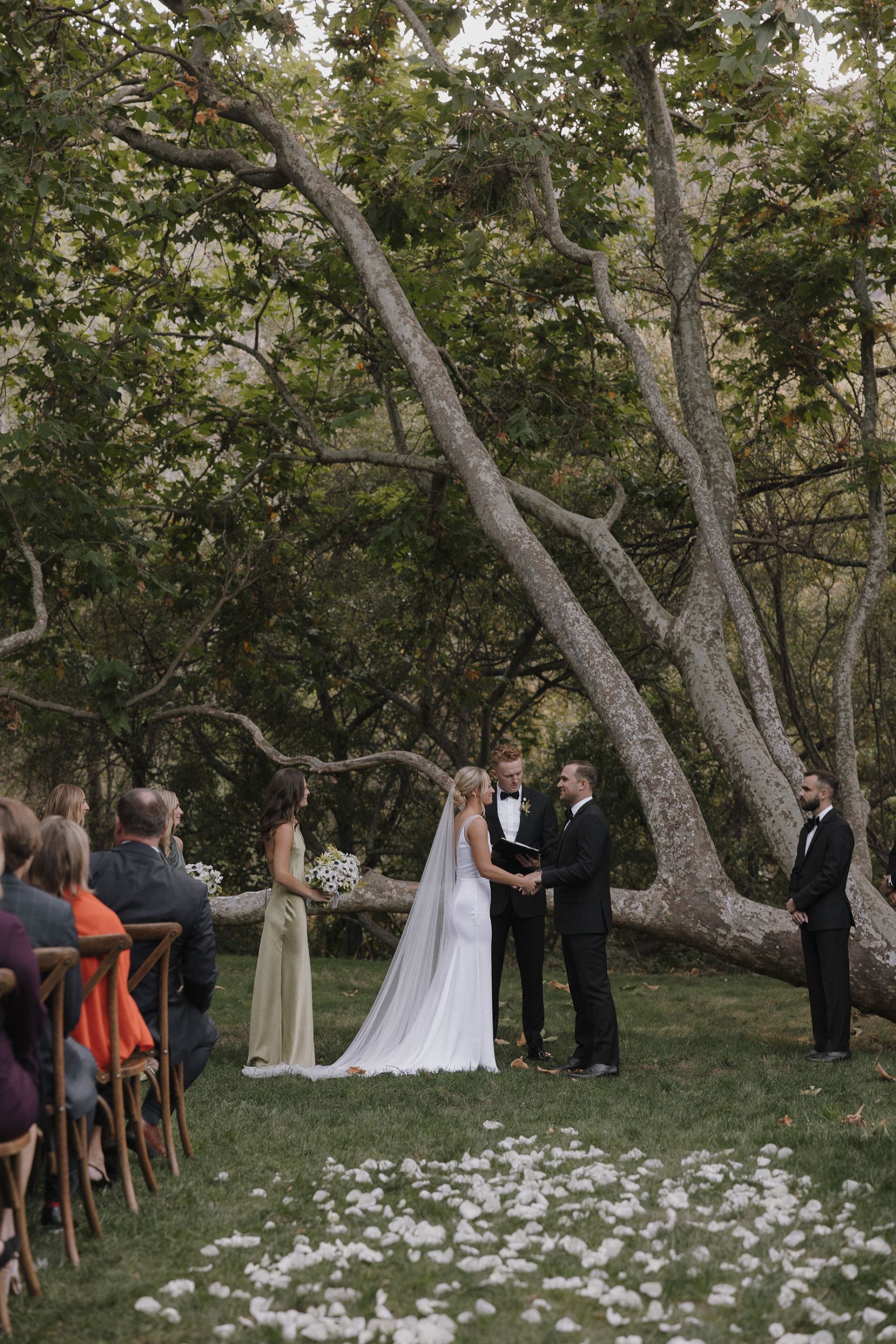 Madison and Scott's Intimate Backyard-Style Wedding at Gardener Ranch photo