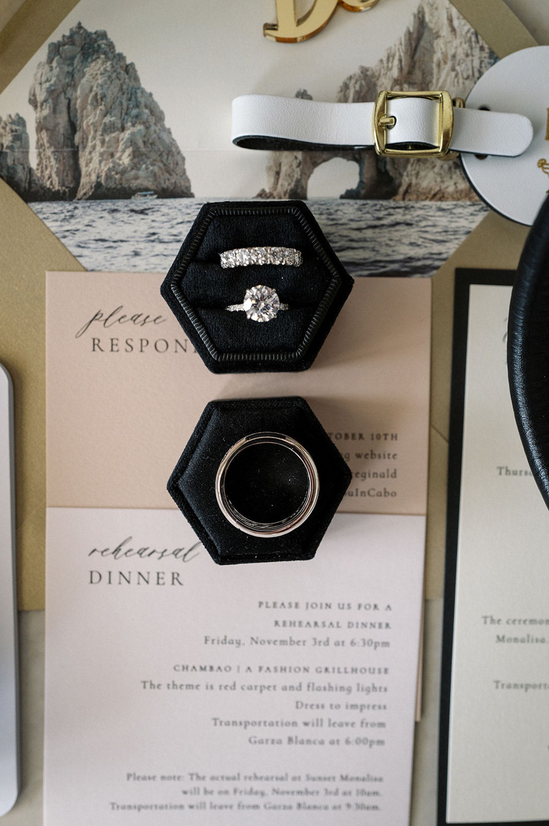 Deana &amp; Reggie: A Modern Elegant Destination Wedding at Sunset Monalisa photo