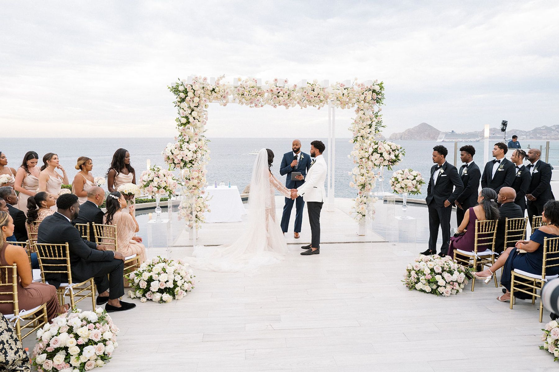 Deana &amp; Reggie: A Modern Elegant Destination Wedding at Sunset Monalisa photo