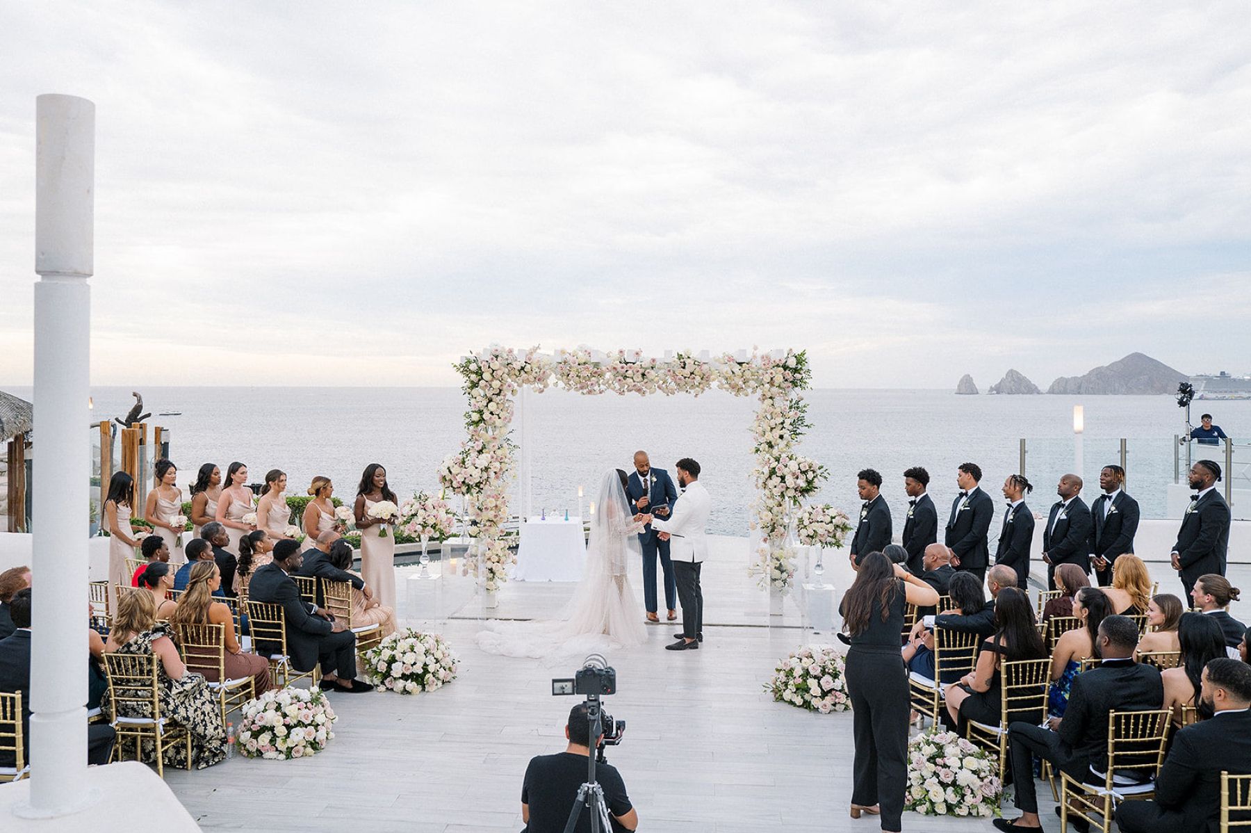 Deana &amp; Reggie: A Modern Elegant Destination Wedding at Sunset Monalisa photo