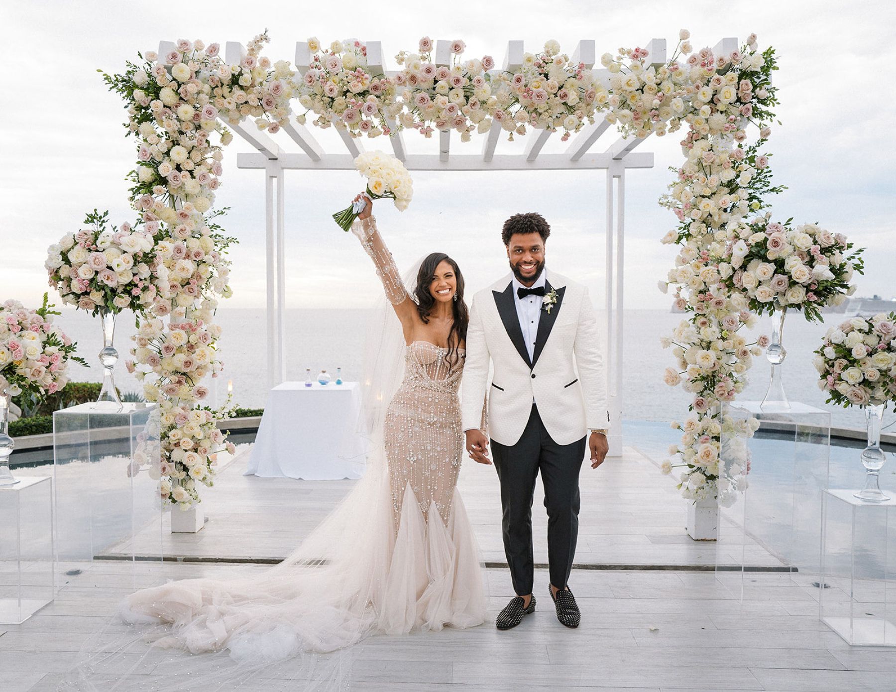 Deana &amp; Reggie: A Modern Elegant Destination Wedding at Sunset Monalisa photo