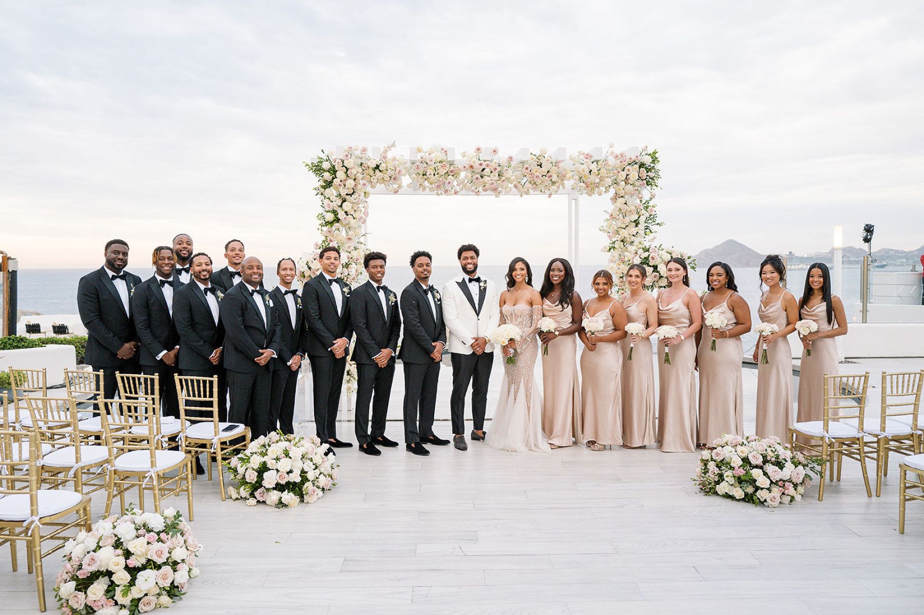 Deana &amp; Reggie: A Modern Elegant Destination Wedding at Sunset Monalisa photo
