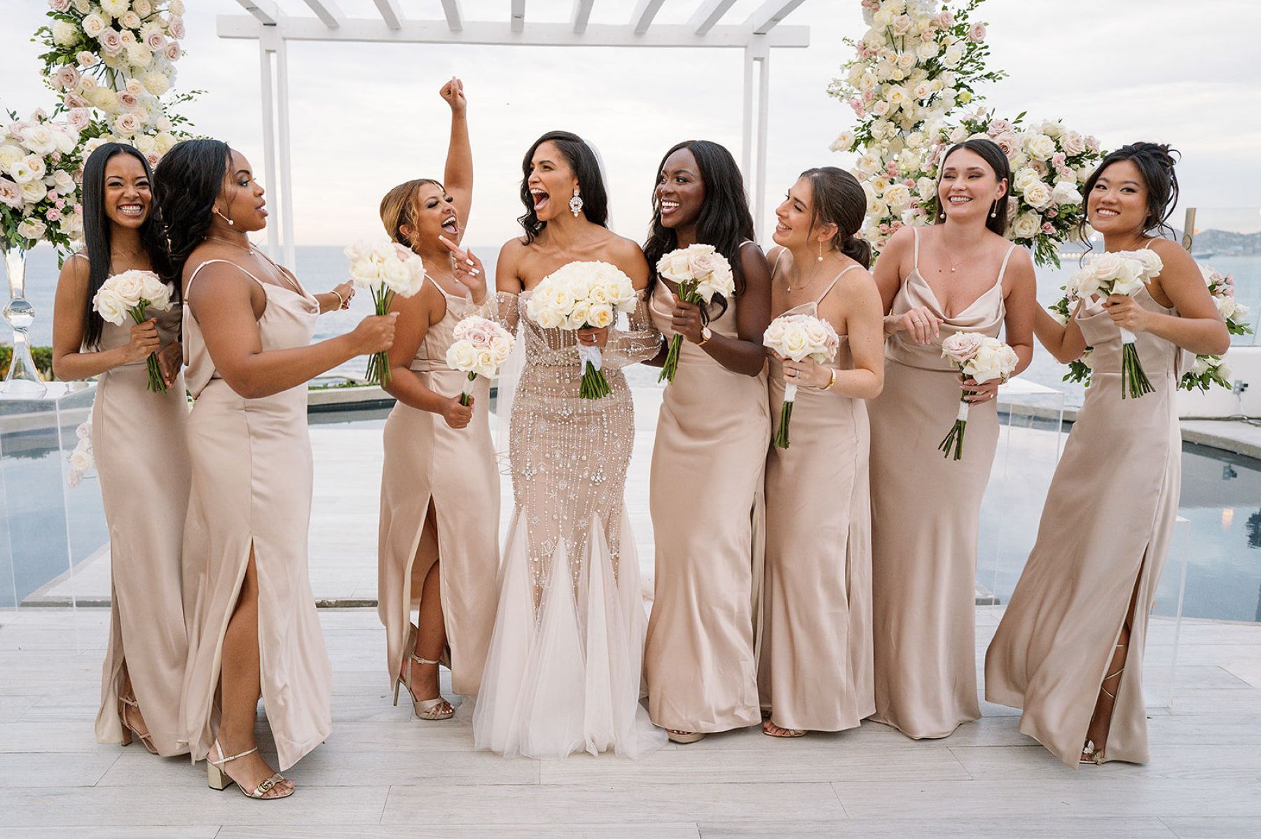 Deana &amp; Reggie: A Modern Elegant Destination Wedding at Sunset Monalisa photo