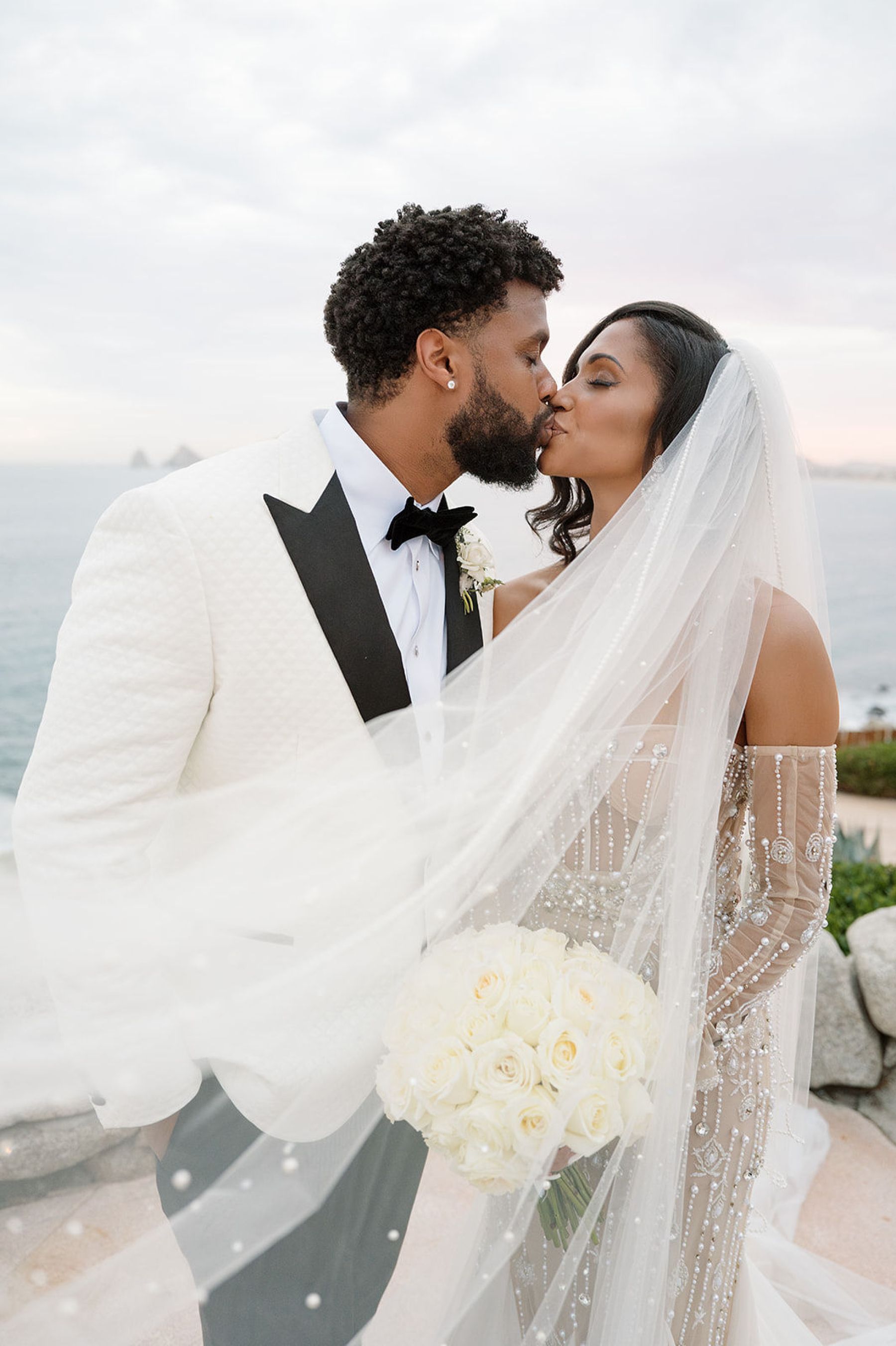 Deana &amp; Reggie: A Modern Elegant Destination Wedding at Sunset Monalisa photo