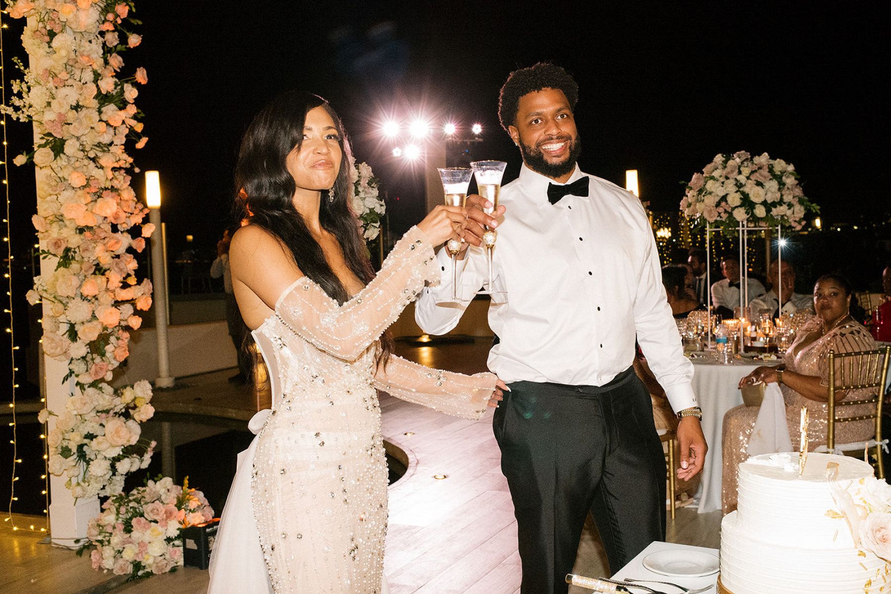 Deana &amp; Reggie: A Modern Elegant Destination Wedding at Sunset Monalisa photo